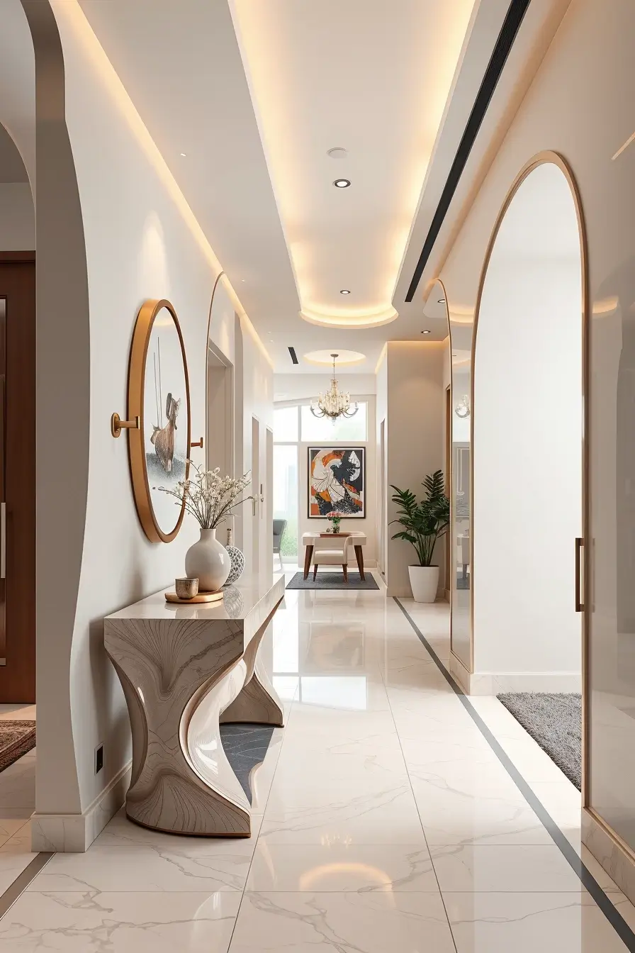 62 Hallway Renovation Ideas 2026: Modern Designer Entryway Trends With Curved Forms