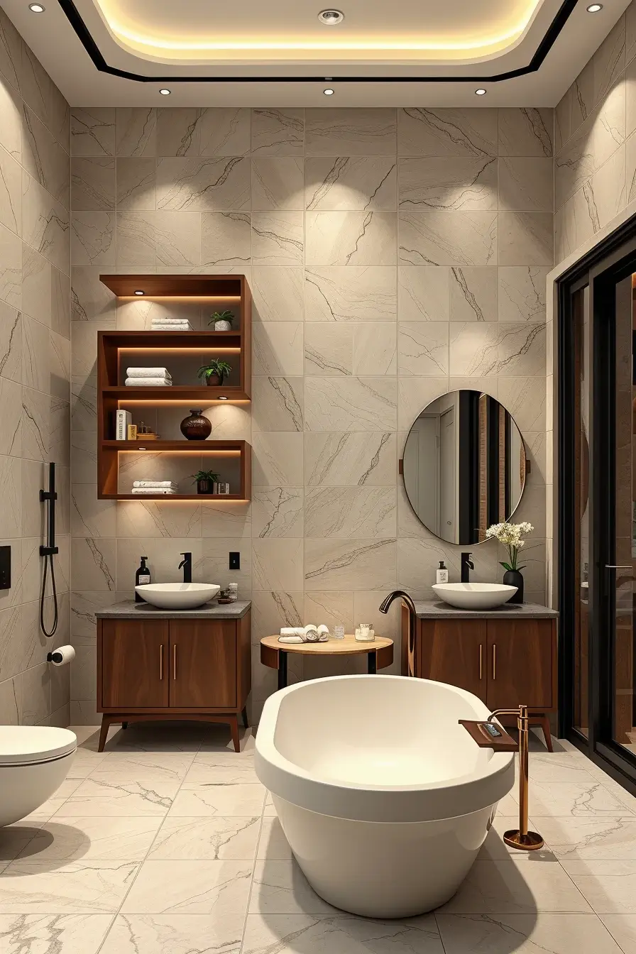 63 Bathroom Shelves Ideas 2026: Modern Designer Shelving for Stylish Bathrooms