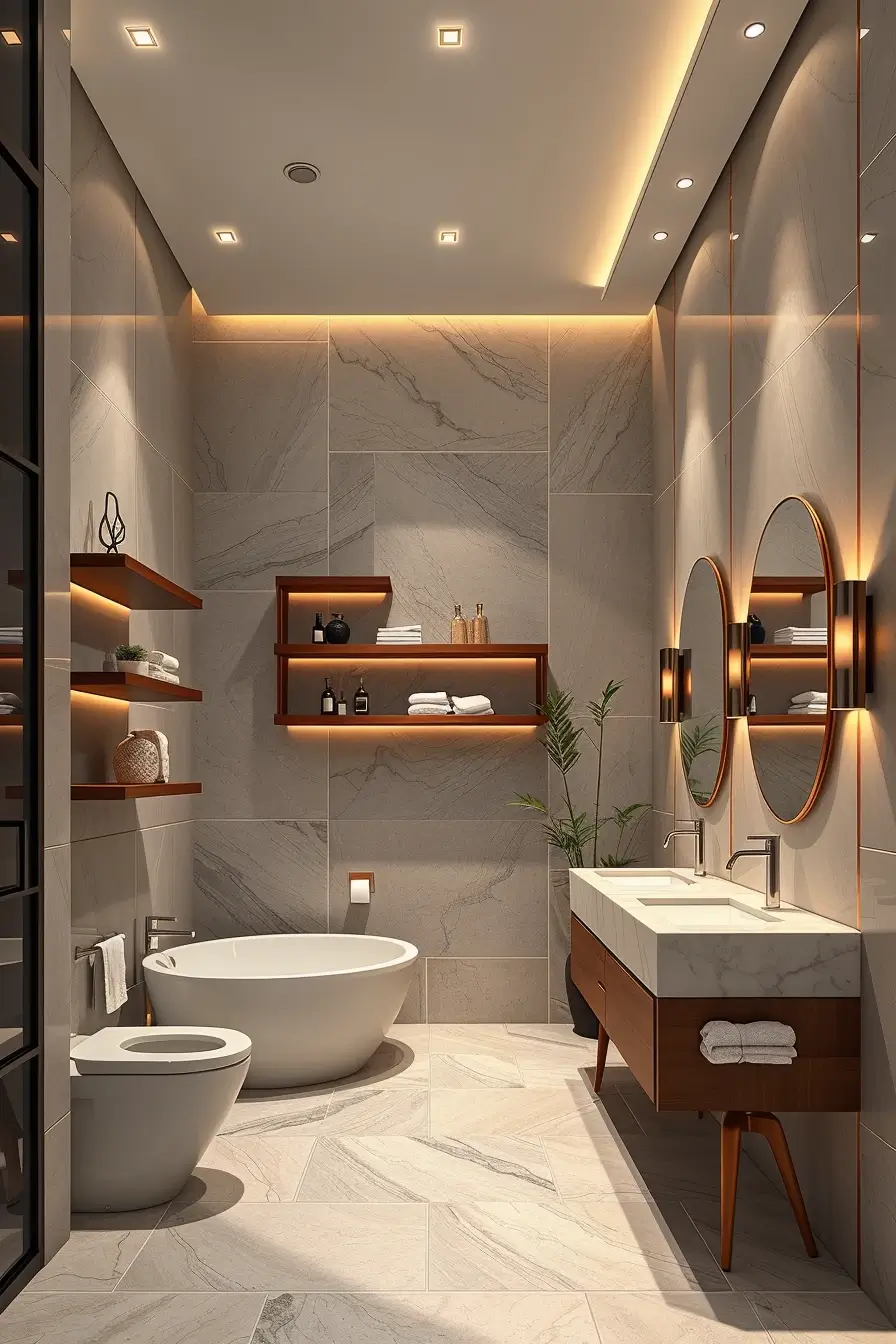 63 Bathroom Shelves Ideas 2026: Modern Designer Shelving for Stylish Bathrooms