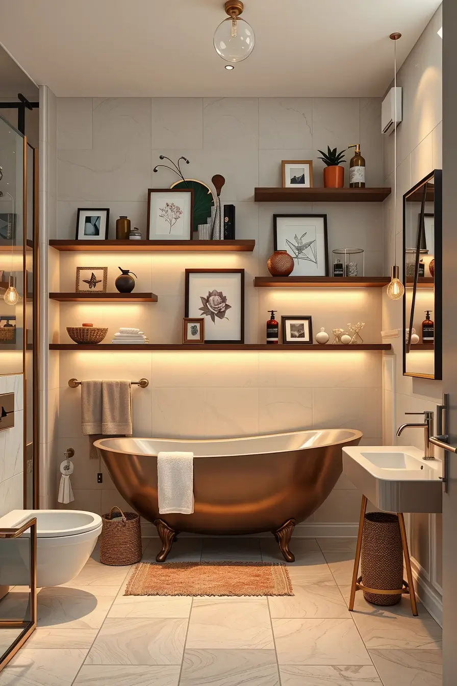 63 Bathroom Shelves Ideas 2026: Modern Designer Shelving for Stylish Bathrooms