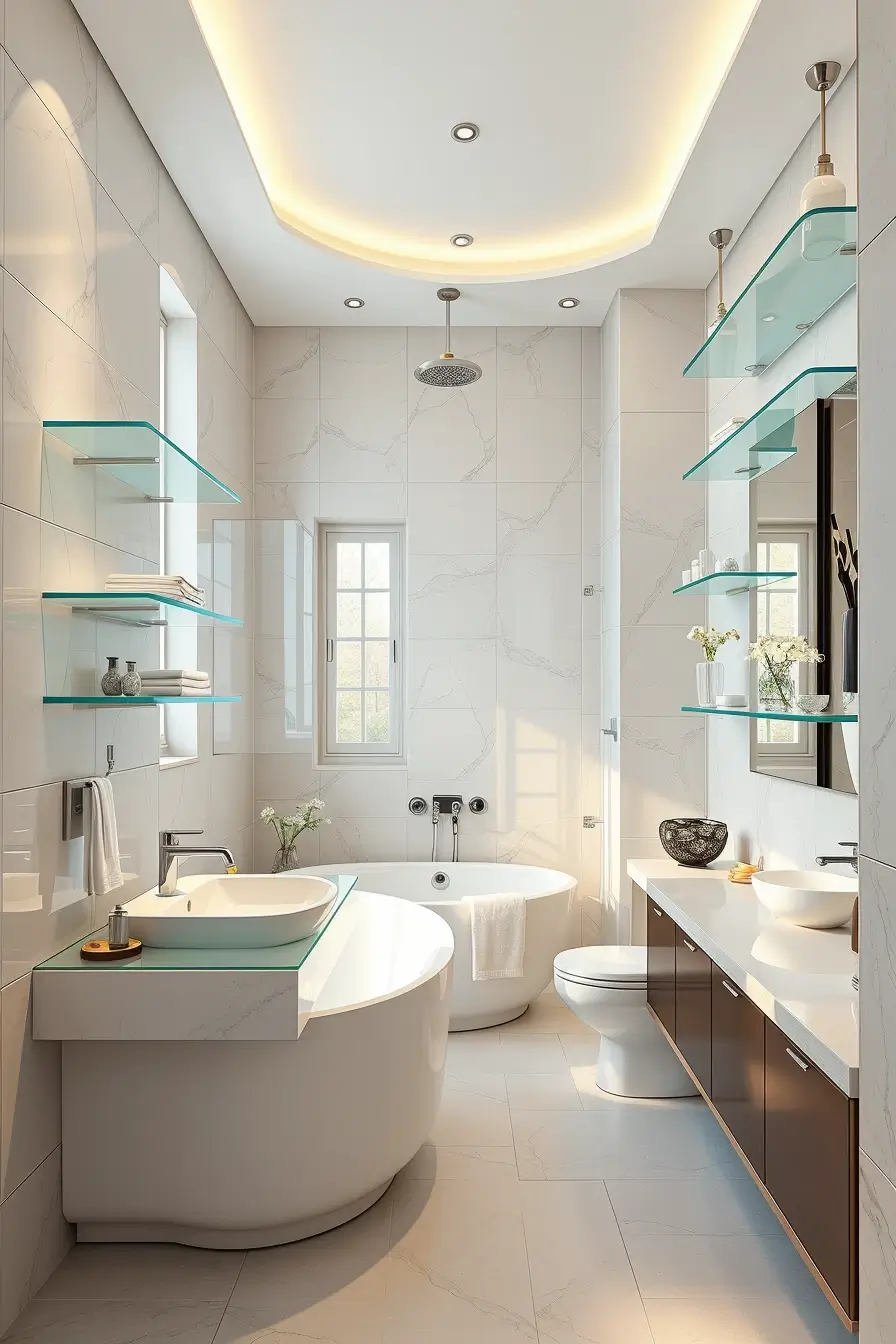 63 Bathroom Shelves Ideas 2026: Modern Designer Shelving for Stylish Bathrooms