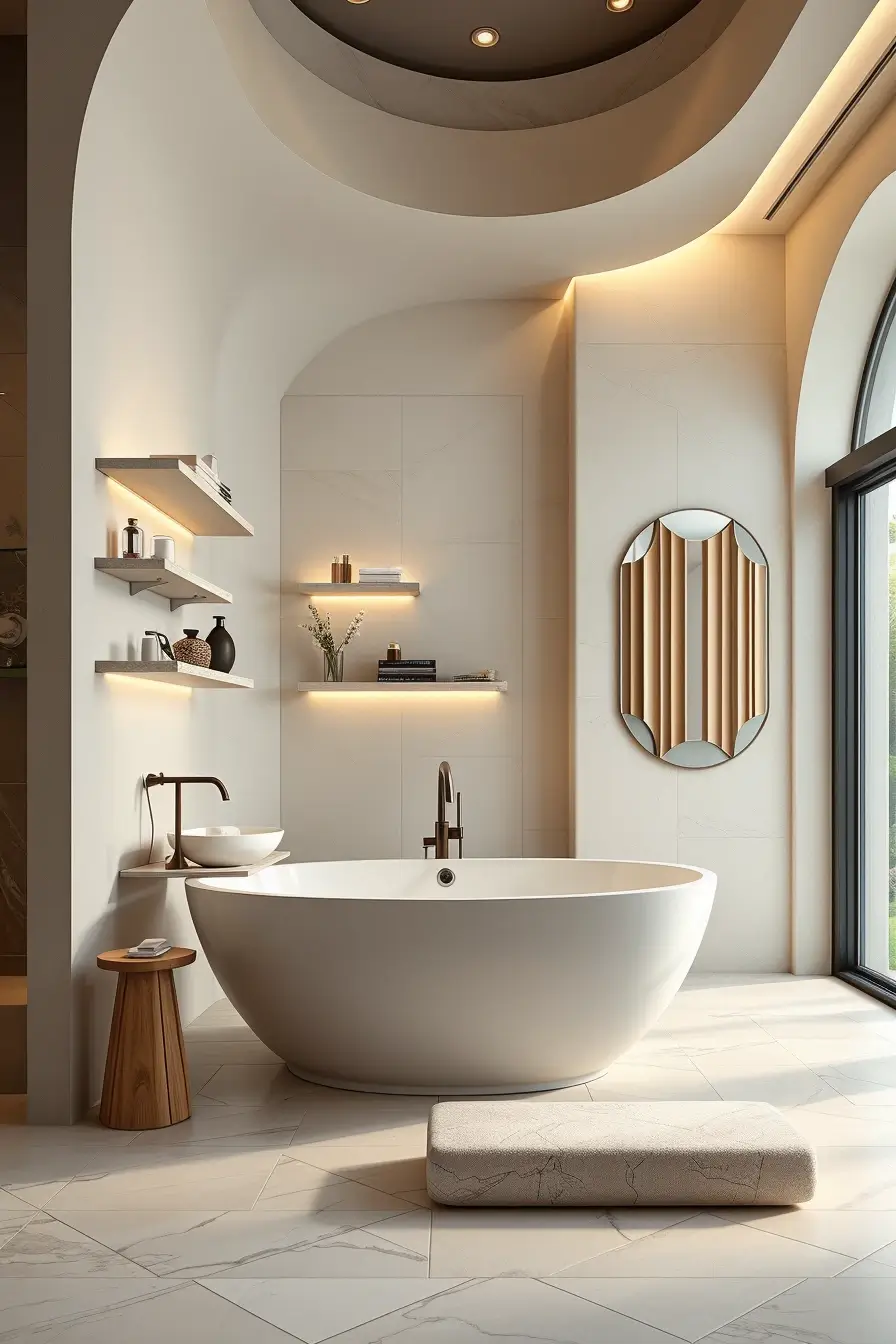 63 Bathroom Shelves Ideas 2026: Modern Designer Shelving for Stylish Bathrooms