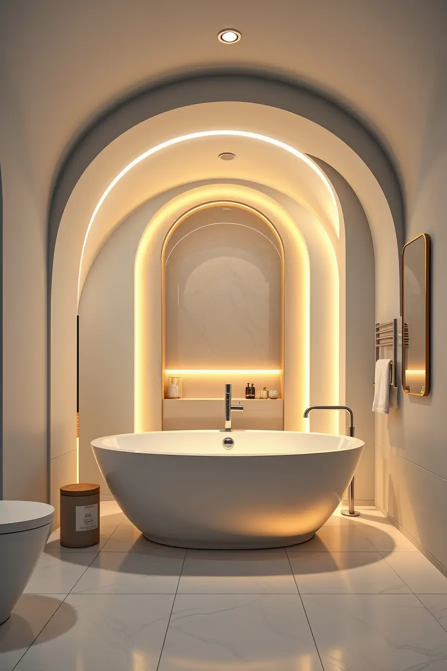 62 Bathroom Renovation Ideas 2026: Modern Curved Design, Designer Bathtubs & Luxury Trends