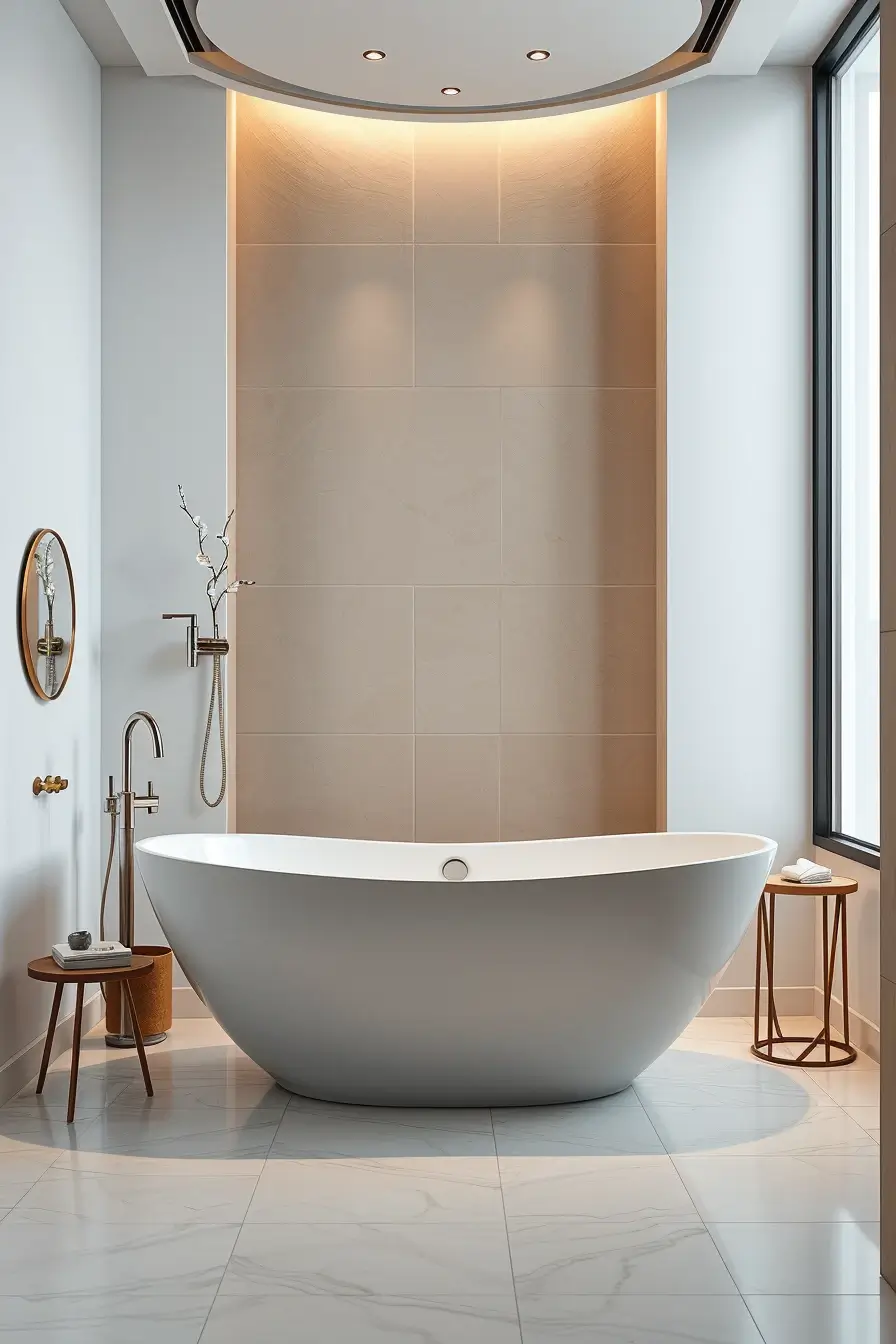 62 Bathroom Renovation Ideas 2026: Modern Curved Design, Designer Bathtubs & Luxury Trends