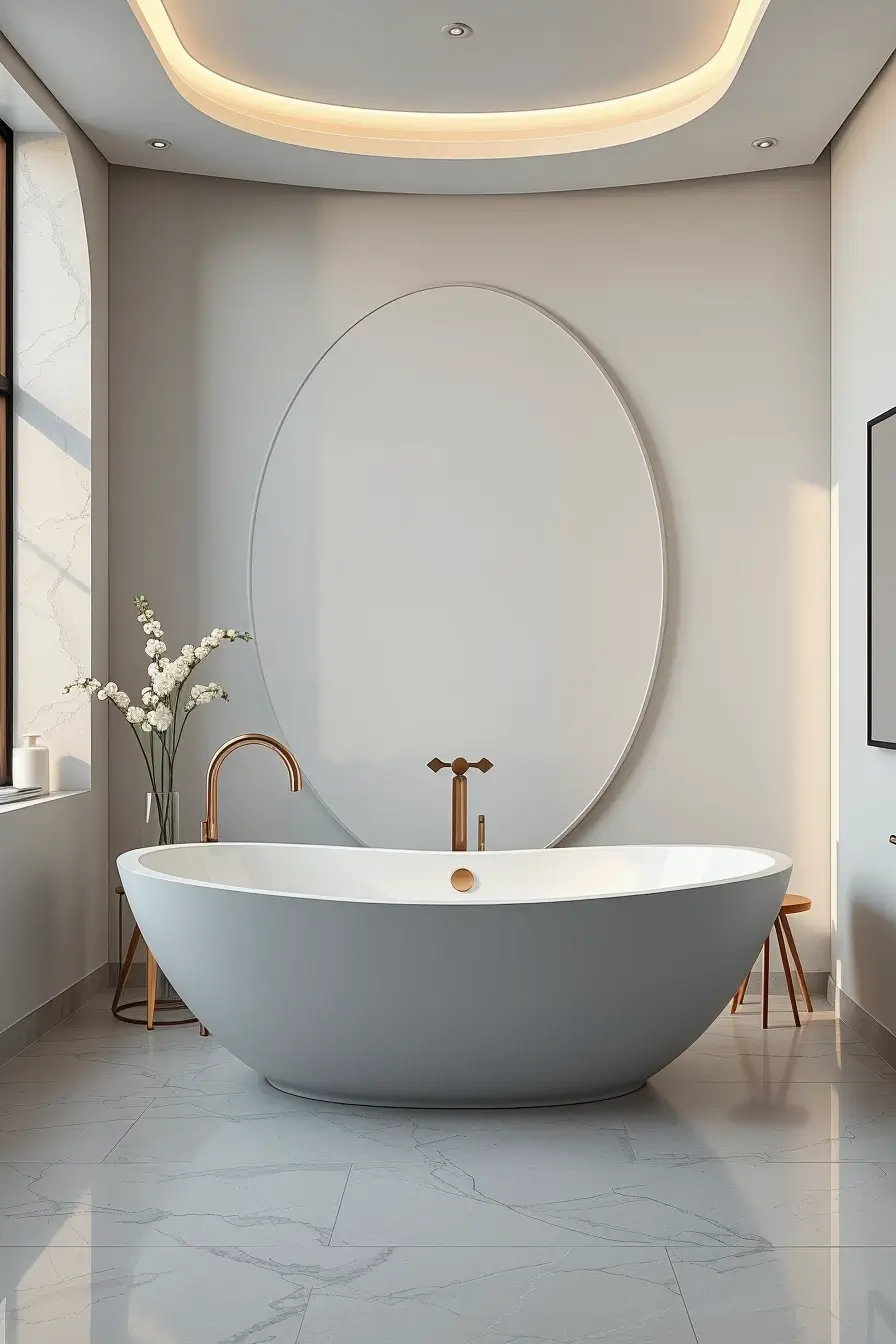 62 Bathroom Renovation Ideas 2026: Modern Curved Design, Designer Bathtubs & Luxury Trends