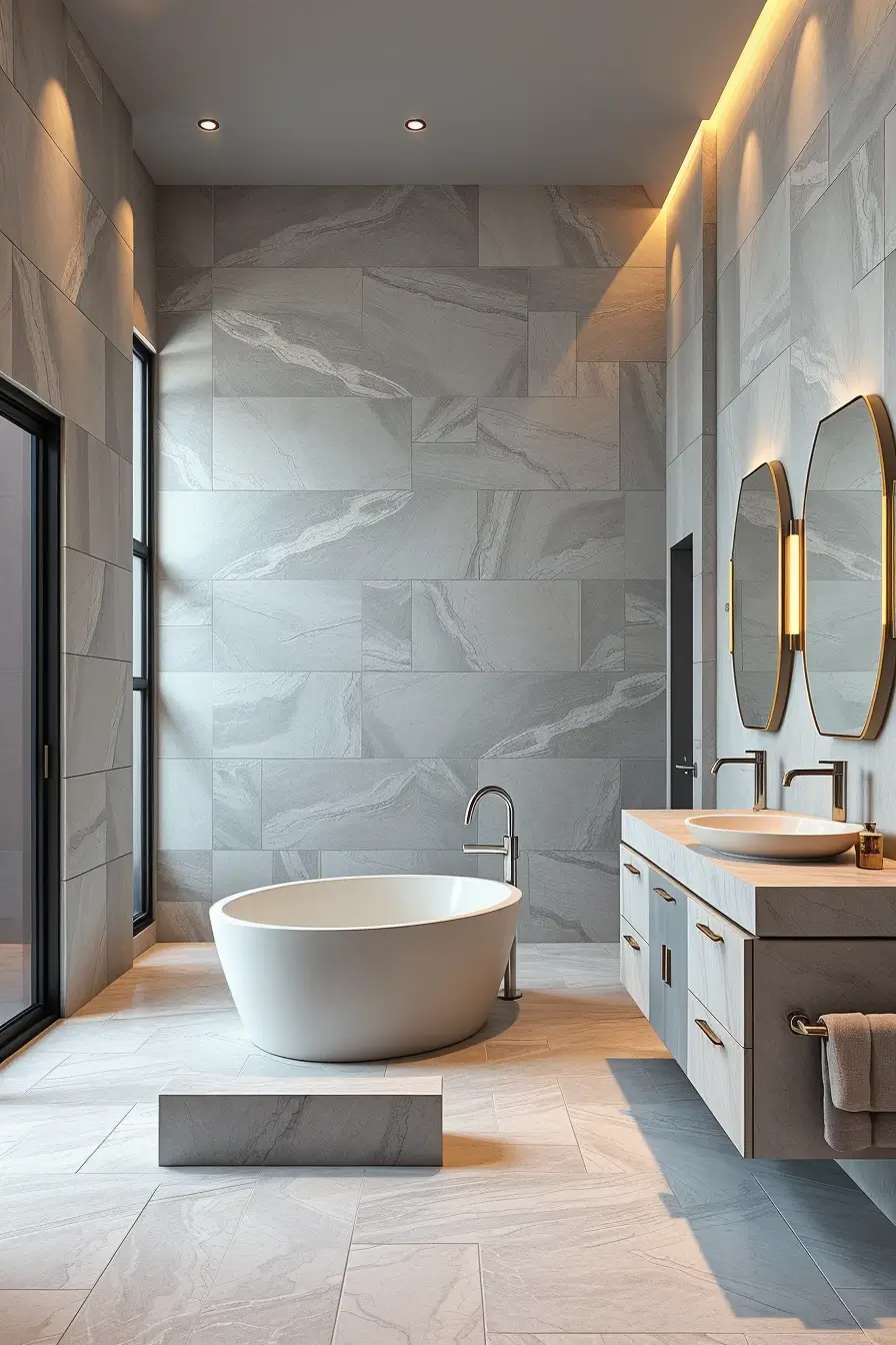 62 Bathroom Renovation Ideas 2026: Modern Curved Design, Designer Bathtubs & Luxury Trends