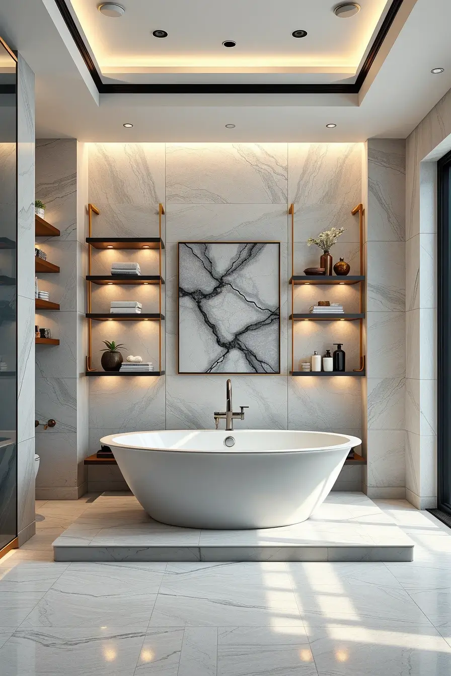 63 Bathroom Shelves Ideas 2026: Modern Designer Shelving for Stylish Bathrooms
