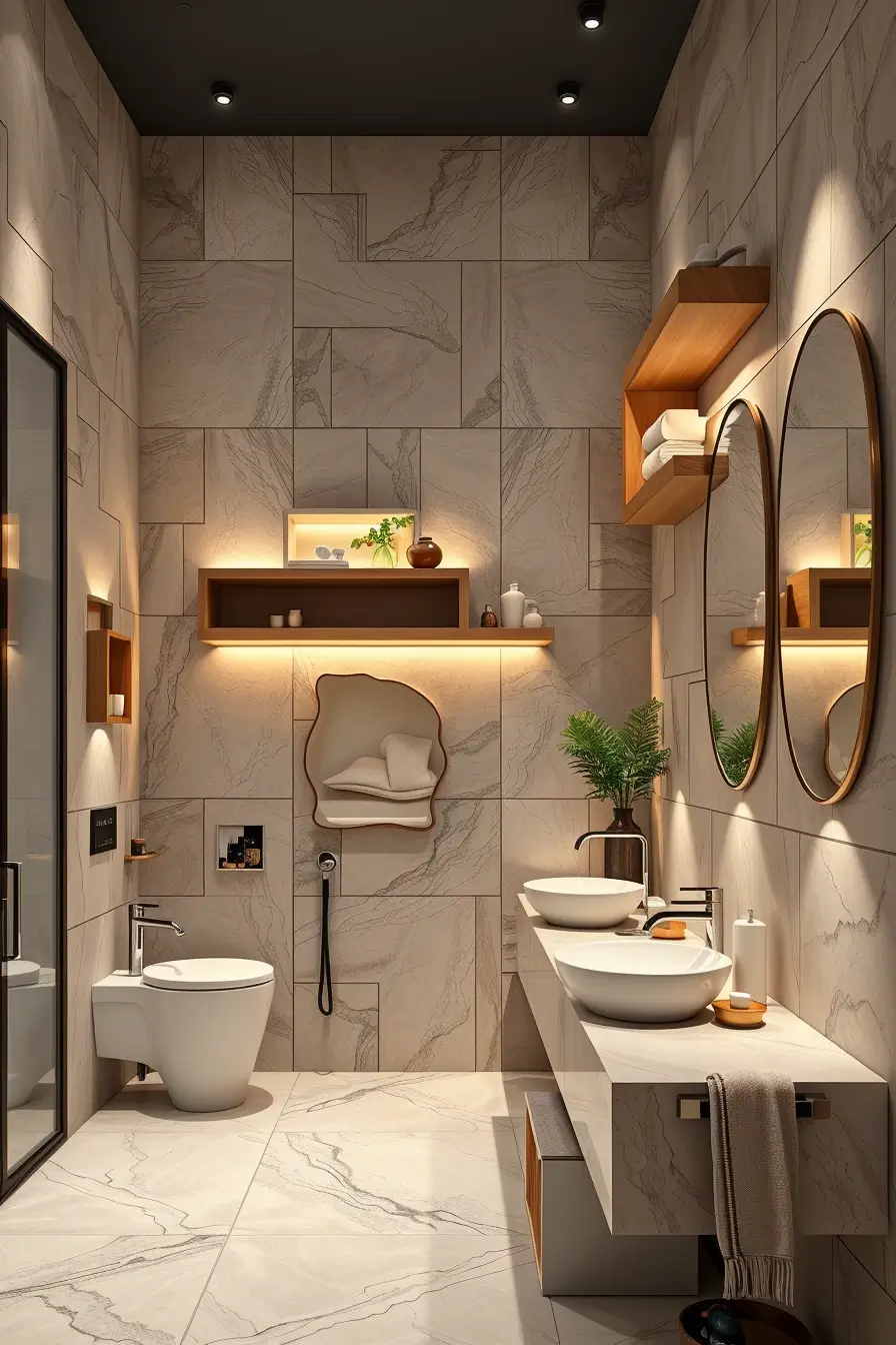 63 Bathroom Shelves Ideas 2026: Modern Designer Shelving for Stylish Bathrooms
