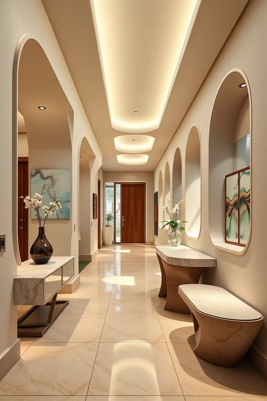62 Hallway Renovation Ideas 2026: Modern Designer Entryway Trends With Curved Forms