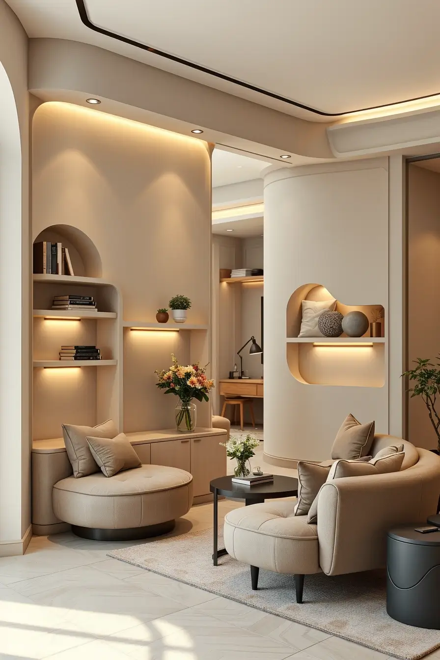 64 Apartment Renovation Ideas 2026: Stylish, Modern & Designer Curved Interiors