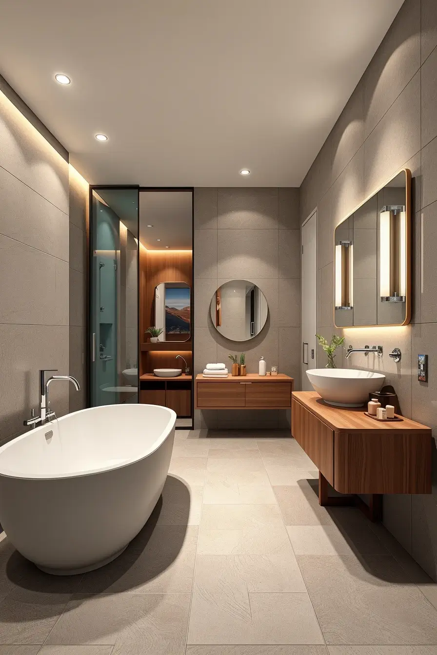 62 Bathroom Renovation Ideas 2026: Modern Curved Design, Designer Bathtubs & Luxury Trends
