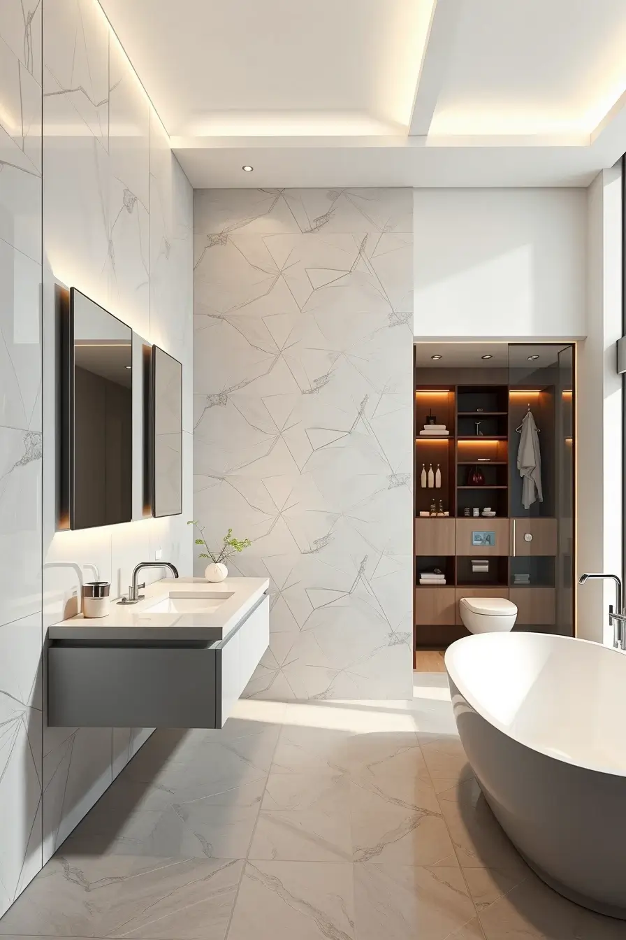 62 Bathroom Renovation Ideas 2026: Modern Curved Design, Designer Bathtubs & Luxury Trends