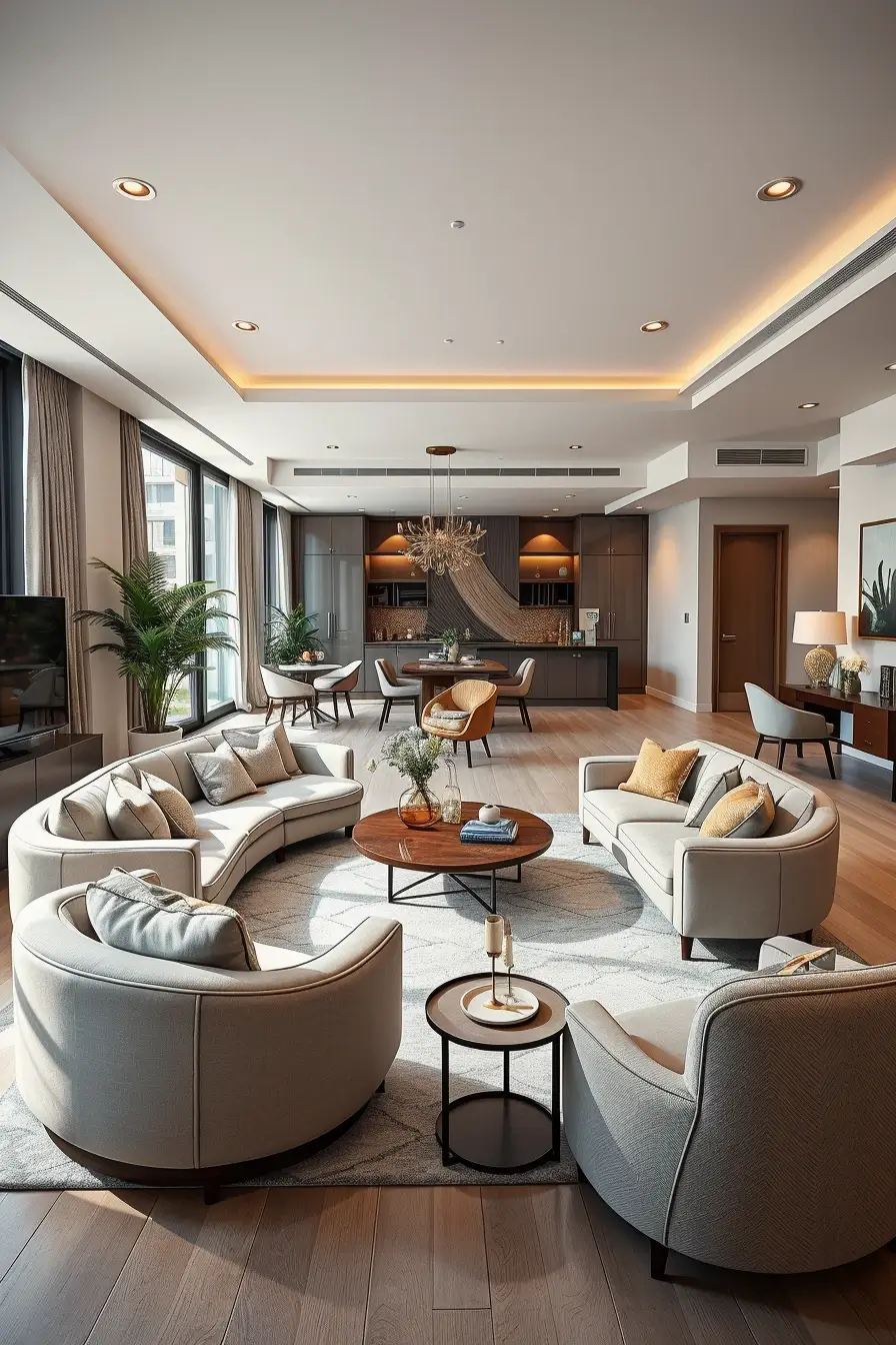 64 Apartment Renovation Ideas 2026: Stylish, Modern & Designer Curved Interiors