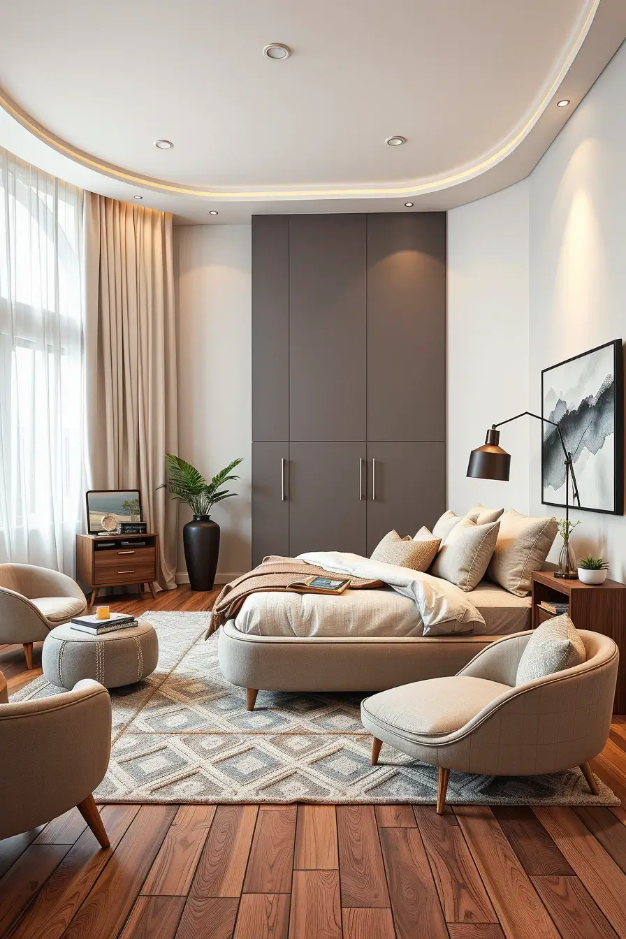 62 Bedroom Renovation Ideas 2026 With Curved Designer Furniture And Modern Style