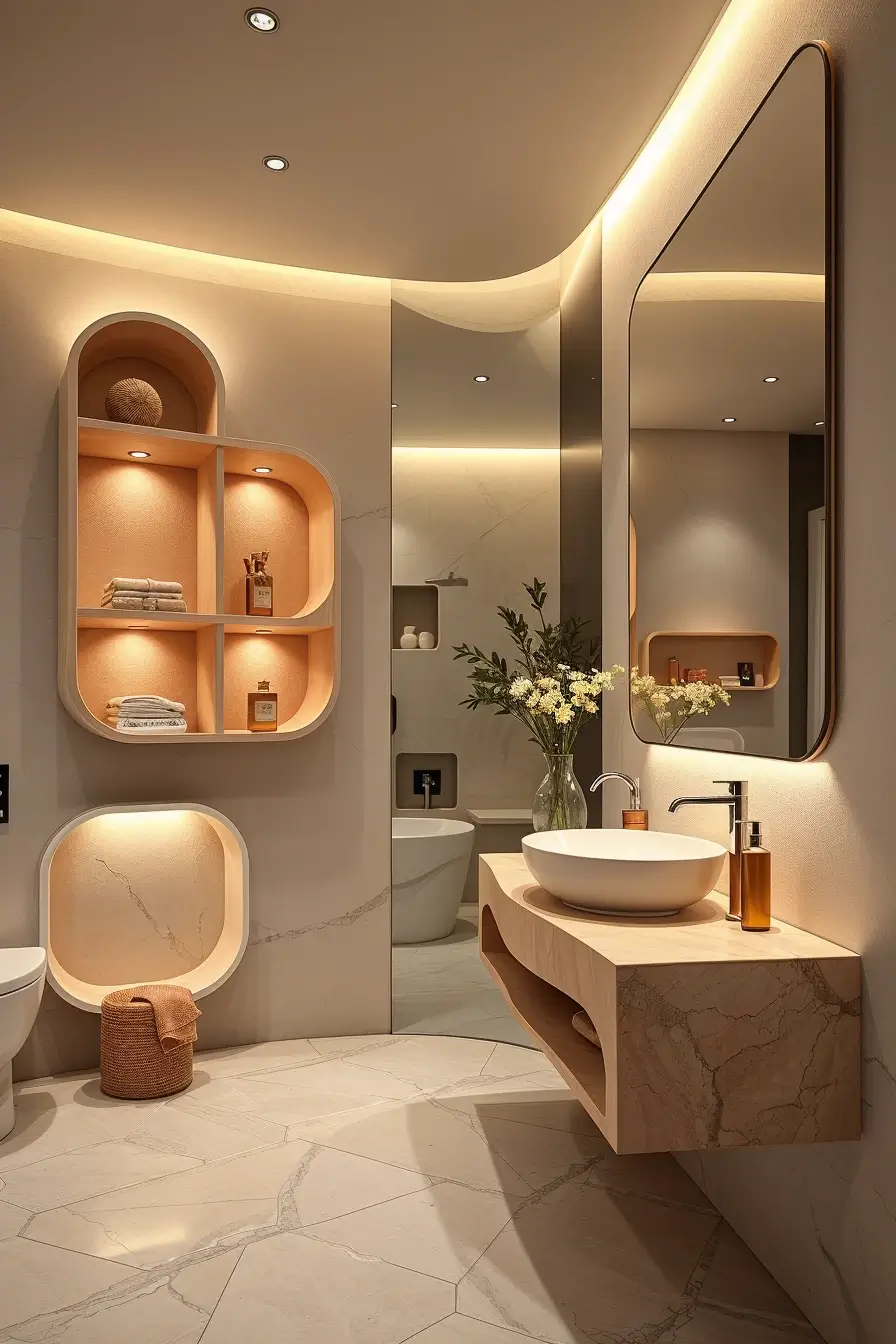 63 Bathroom Shelves Ideas 2026: Modern Designer Shelving for Stylish Bathrooms