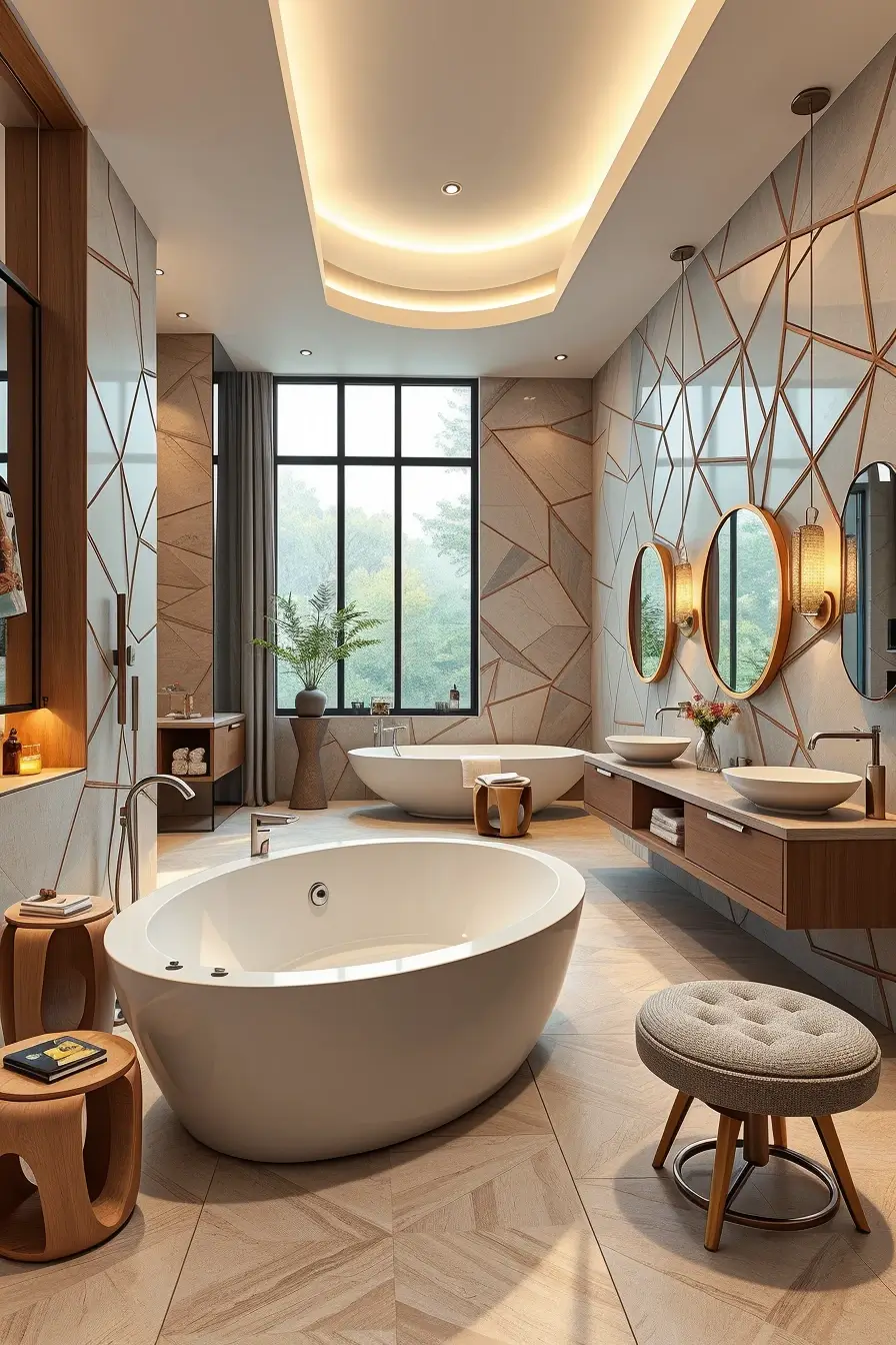 62 Bathroom Renovation Ideas 2026: Modern Curved Design, Designer Bathtubs & Luxury Trends