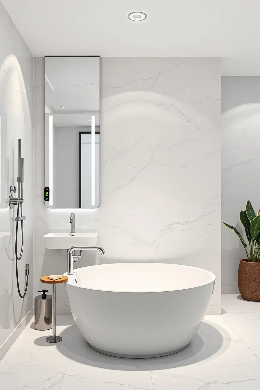62 Bathroom Renovation Ideas 2026: Modern Curved Design, Designer Bathtubs & Luxury Trends