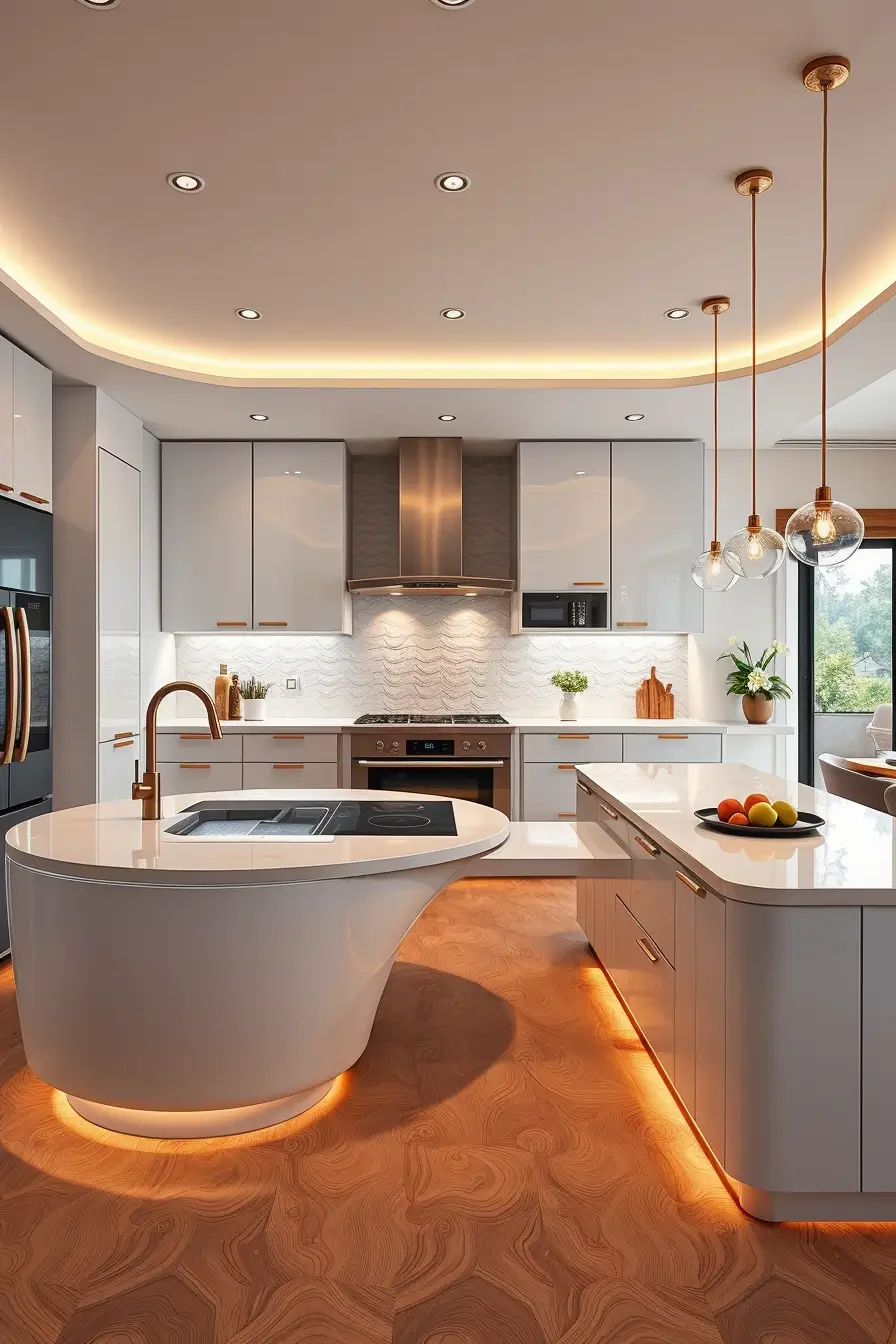 66 Open Kitchen Remodel Ideas 2026: Modern Curved, Stylish, and Artistic Designs