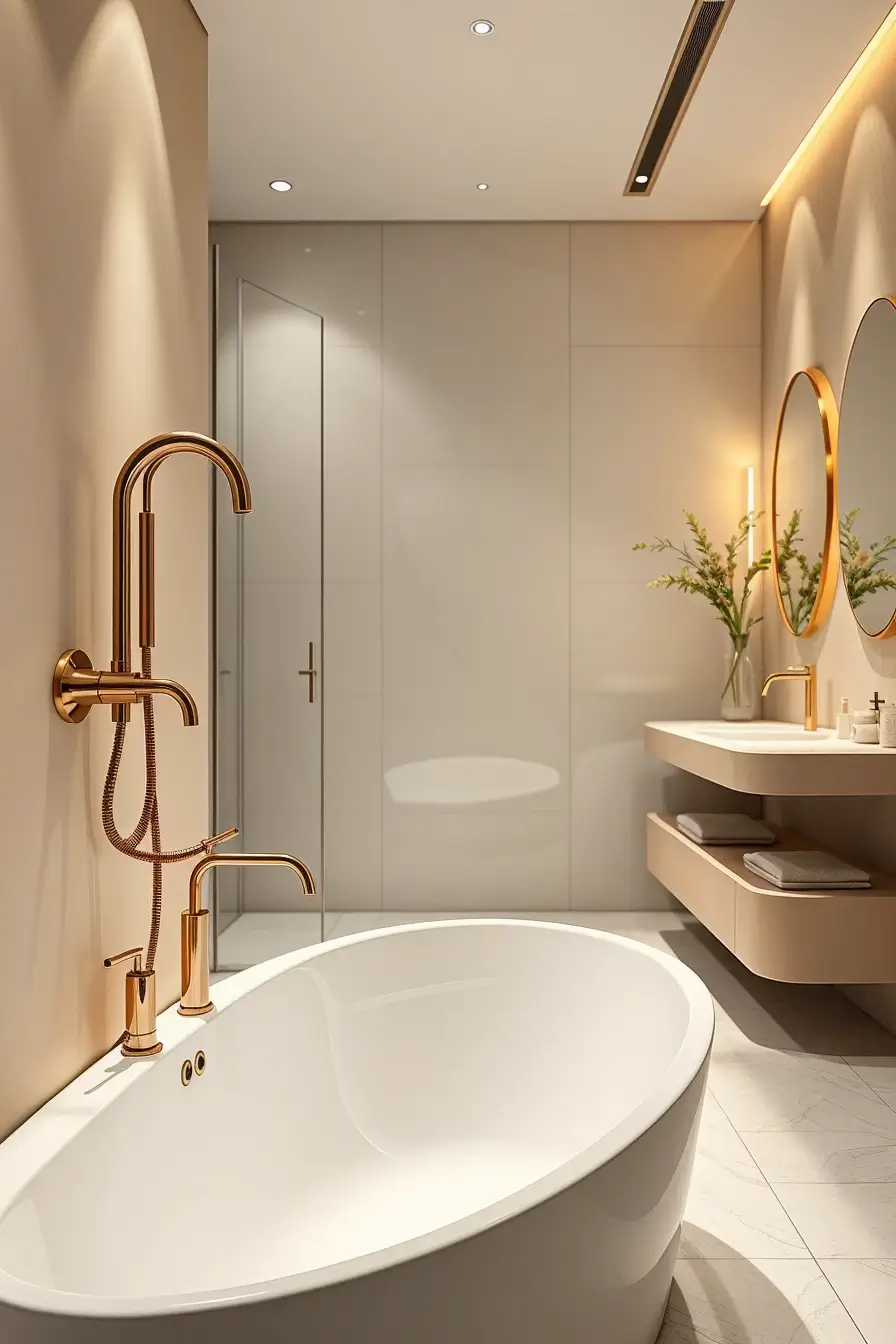 62 Bathroom Renovation Ideas 2026: Modern Curved Design, Designer Bathtubs & Luxury Trends