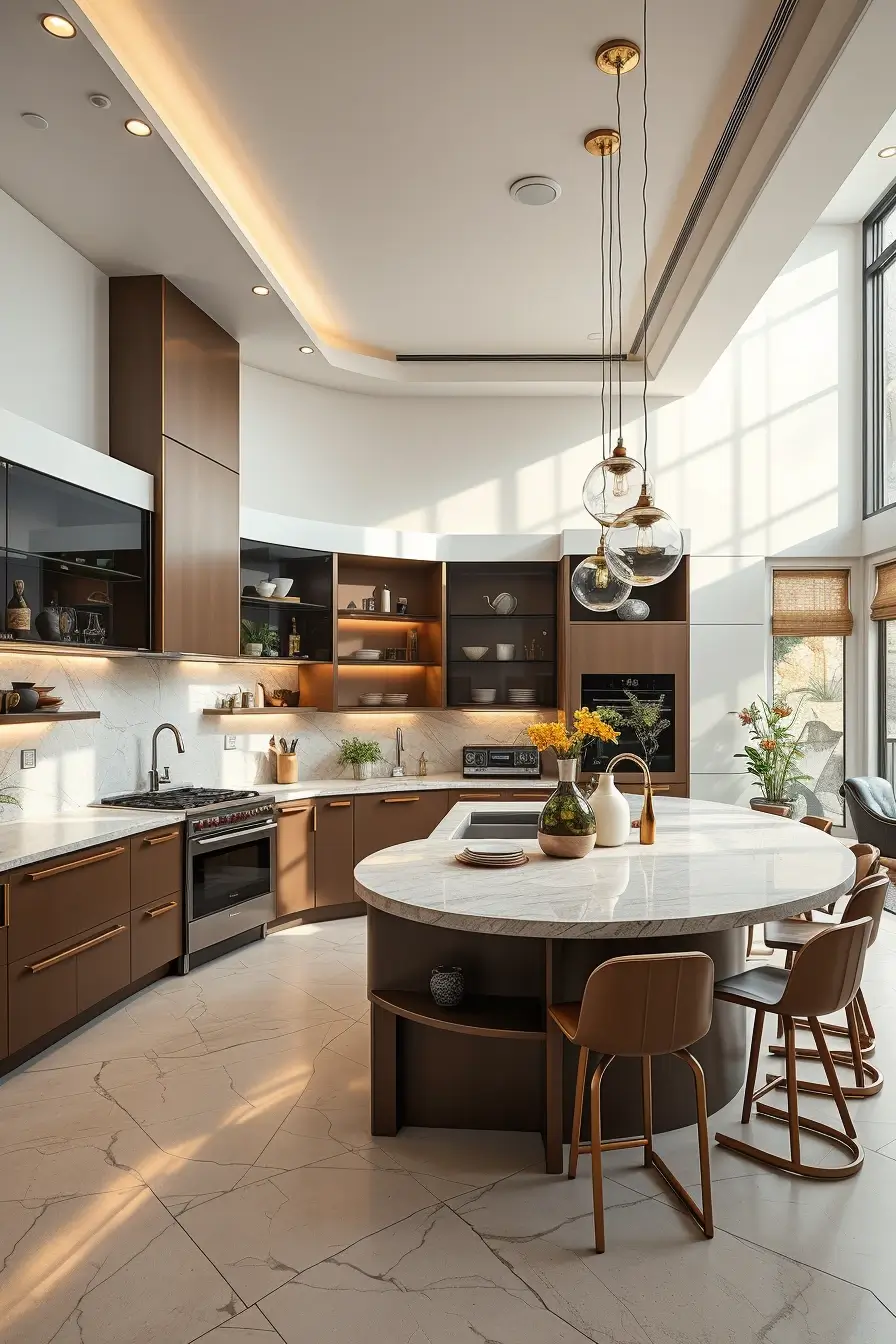 66 Open Kitchen Remodel Ideas 2026: Modern Curved, Stylish, and Artistic Designs