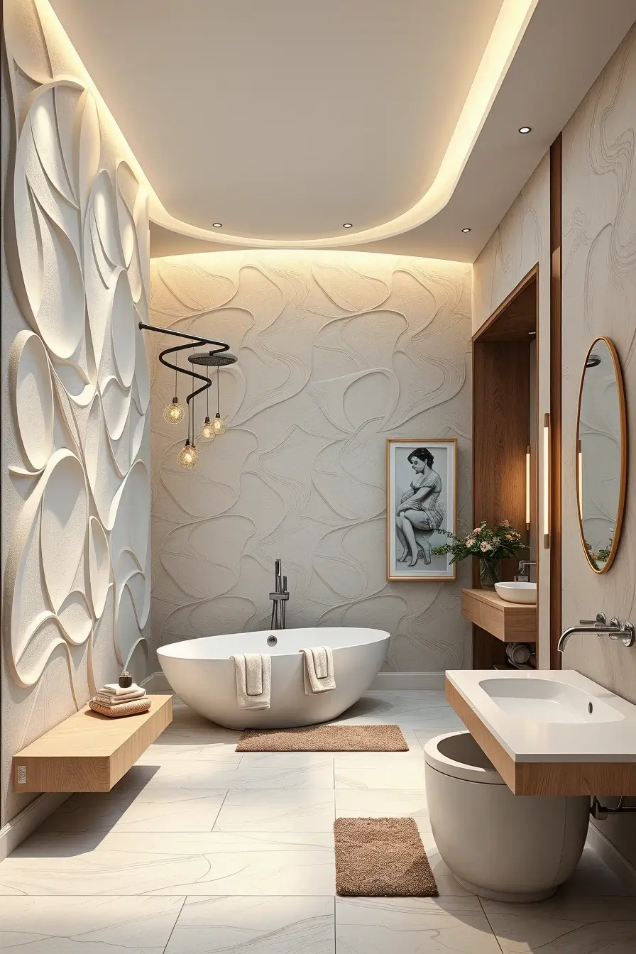 62 Bathroom Renovation Ideas 2026: Modern Curved Design, Designer Bathtubs & Luxury Trends