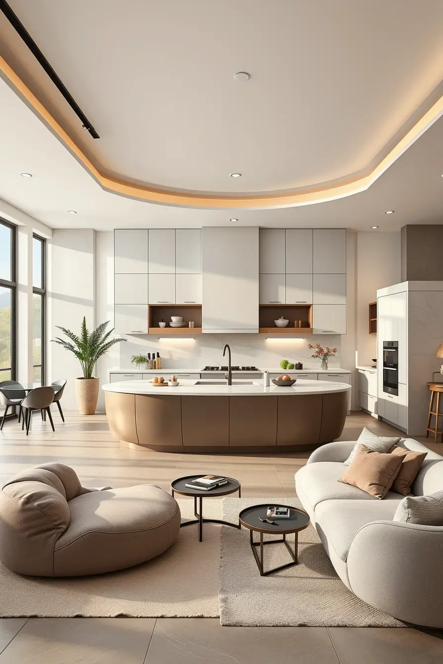 66 Open Kitchen Remodel Ideas 2026: Modern Curved, Stylish, and Artistic Designs