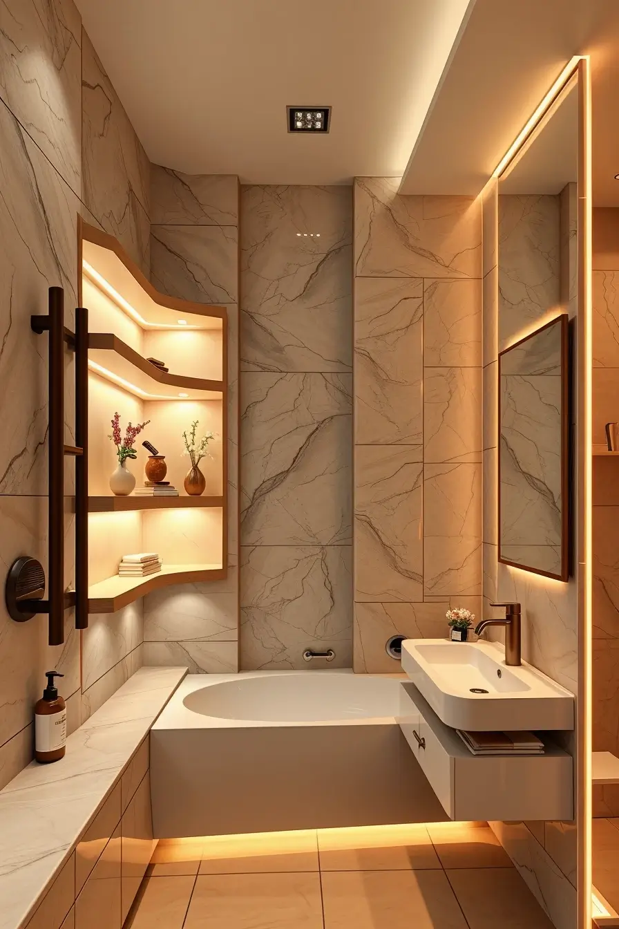 63 Bathroom Shelves Ideas 2026: Modern Designer Shelving for Stylish Bathrooms