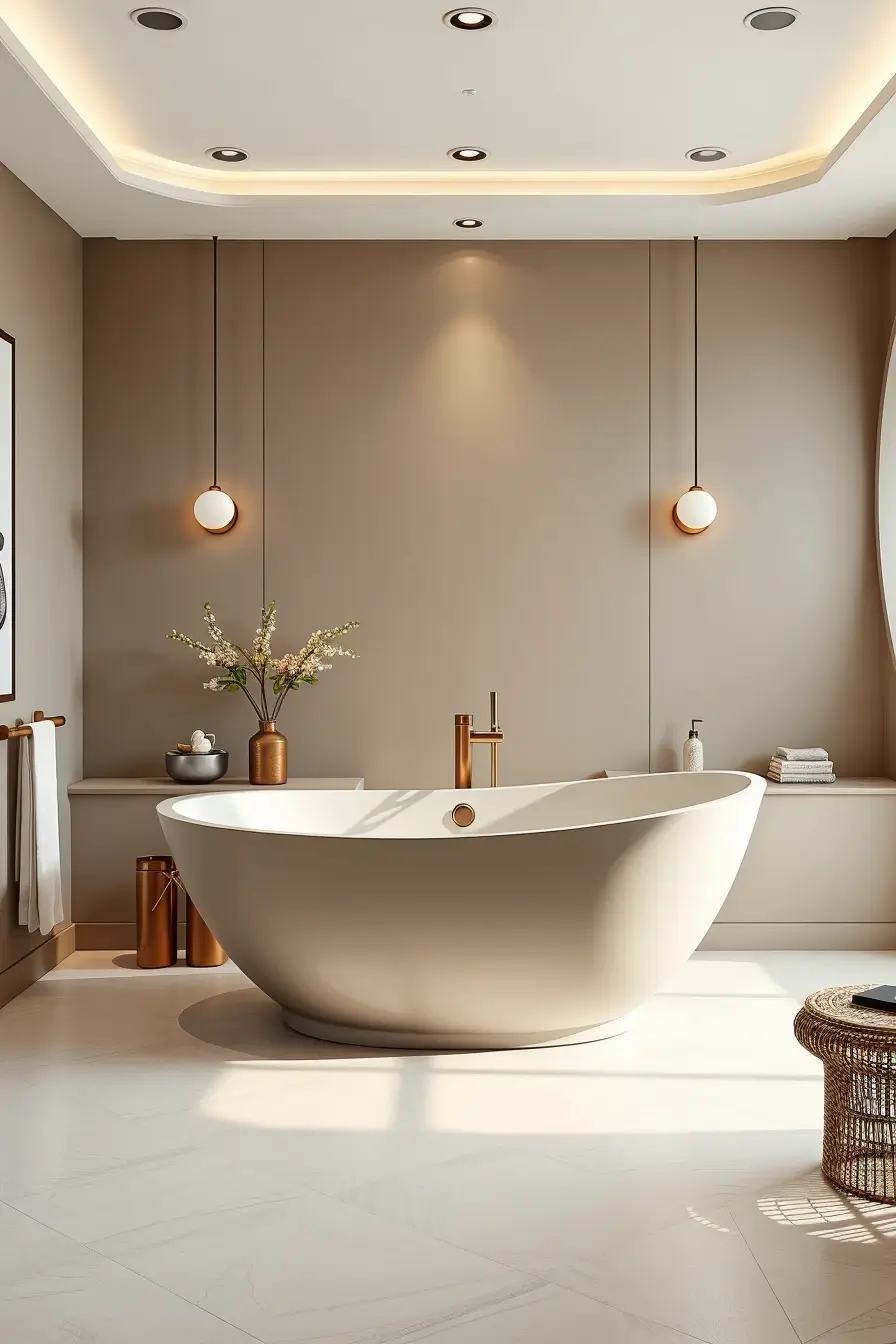 62 Bathroom Renovation Ideas 2026: Modern Curved Design, Designer Bathtubs & Luxury Trends