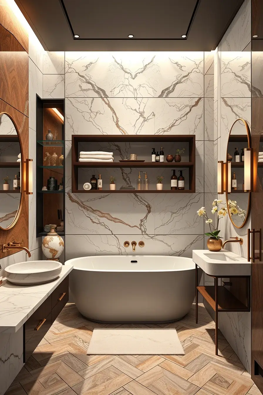 63 Bathroom Shelves Ideas 2026: Modern Designer Shelving for Stylish Bathrooms