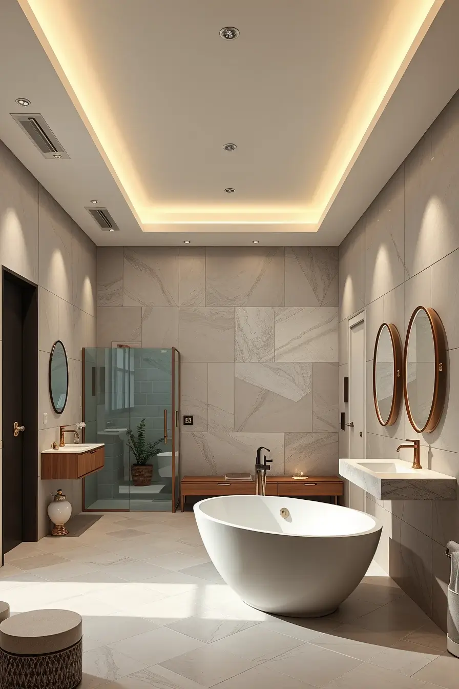 62 Bathroom Renovation Ideas 2026: Modern Curved Design, Designer Bathtubs & Luxury Trends