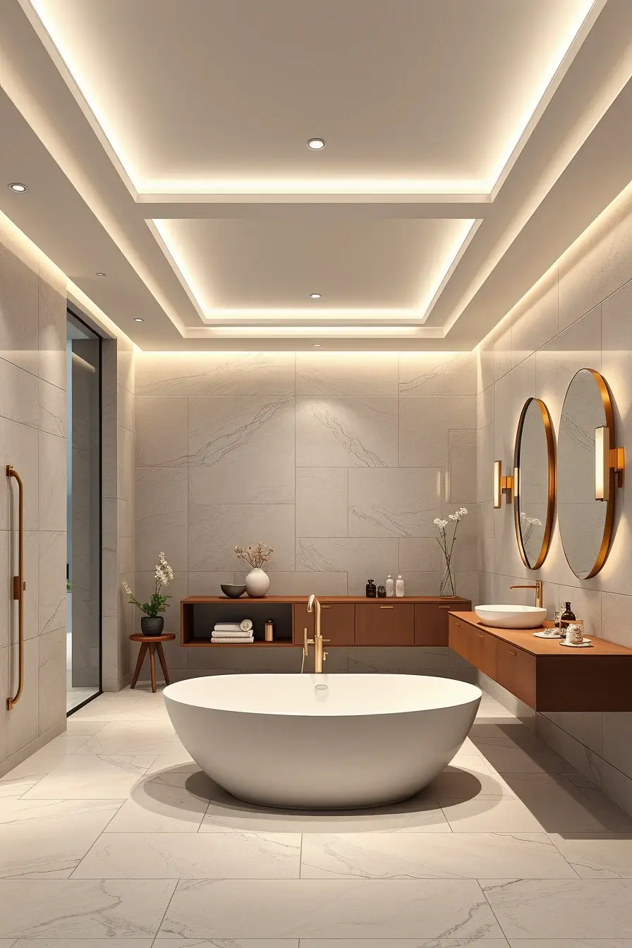 62 Bathroom Renovation Ideas 2026: Modern Curved Design, Designer Bathtubs & Luxury Trends