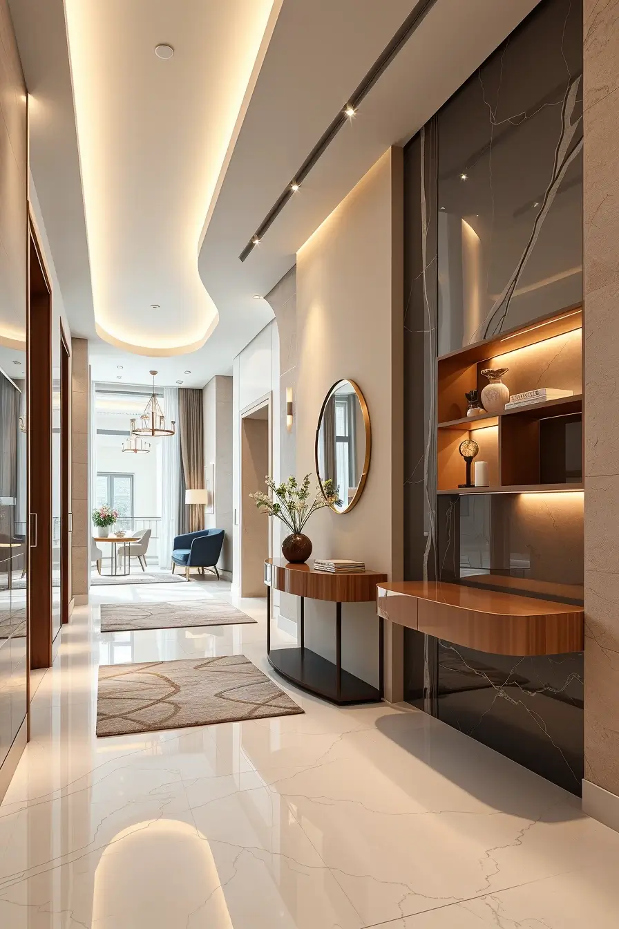 62 Hallway Renovation Ideas 2026: Modern Designer Entryway Trends With Curved Forms