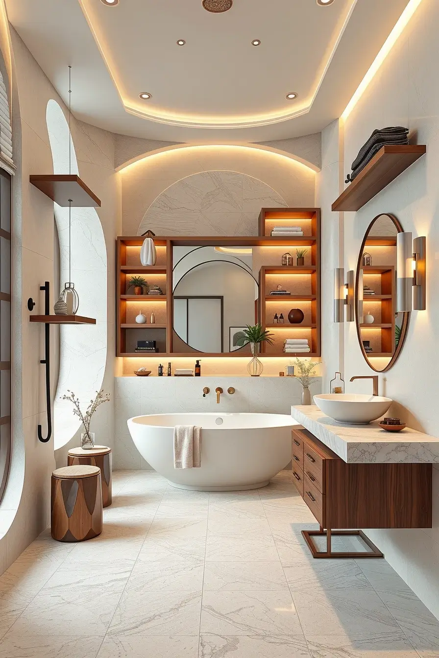 63 Bathroom Shelves Ideas 2026: Modern Designer Shelving for Stylish Bathrooms