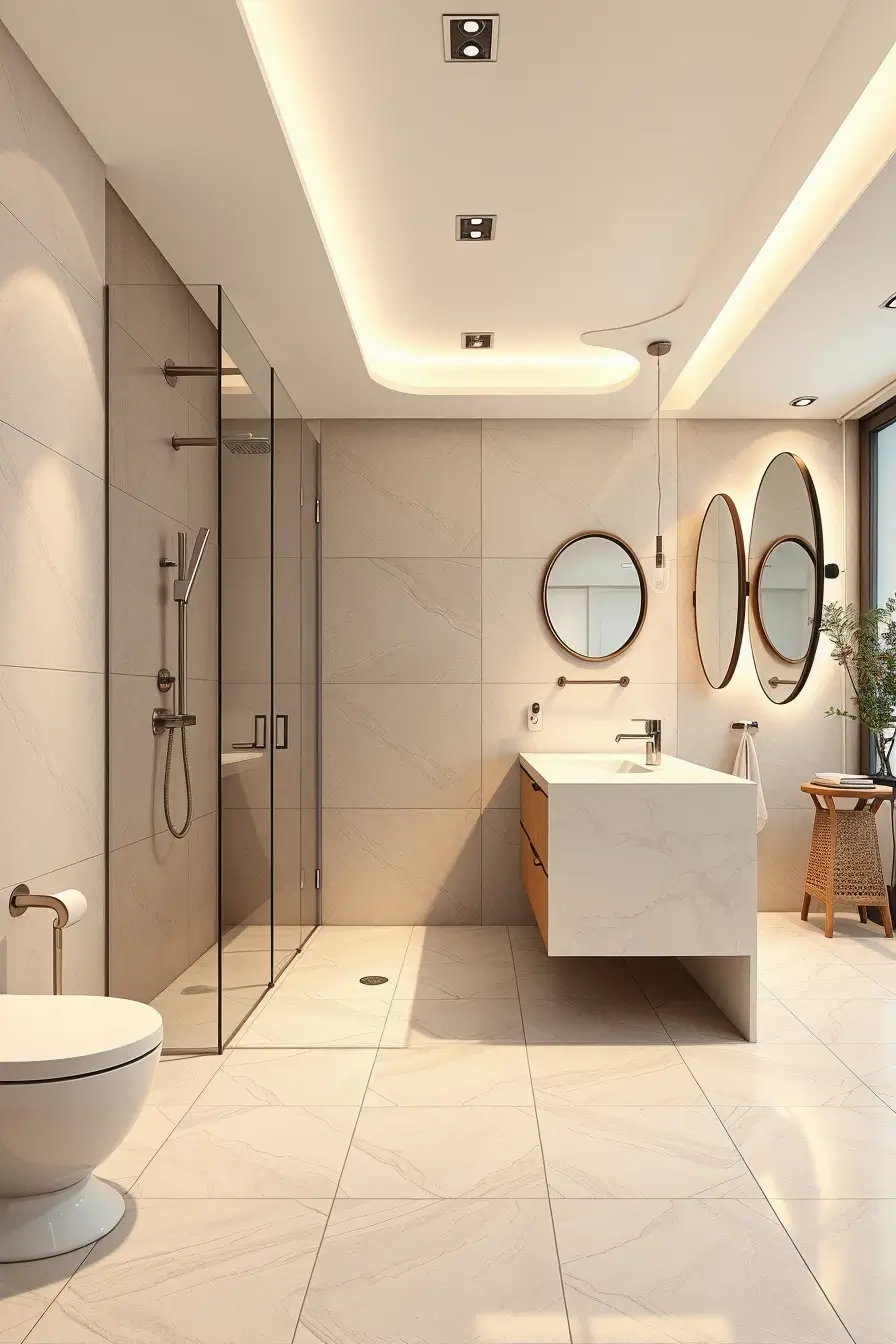 62 Bathroom Renovation Ideas 2026: Modern Curved Design, Designer Bathtubs & Luxury Trends