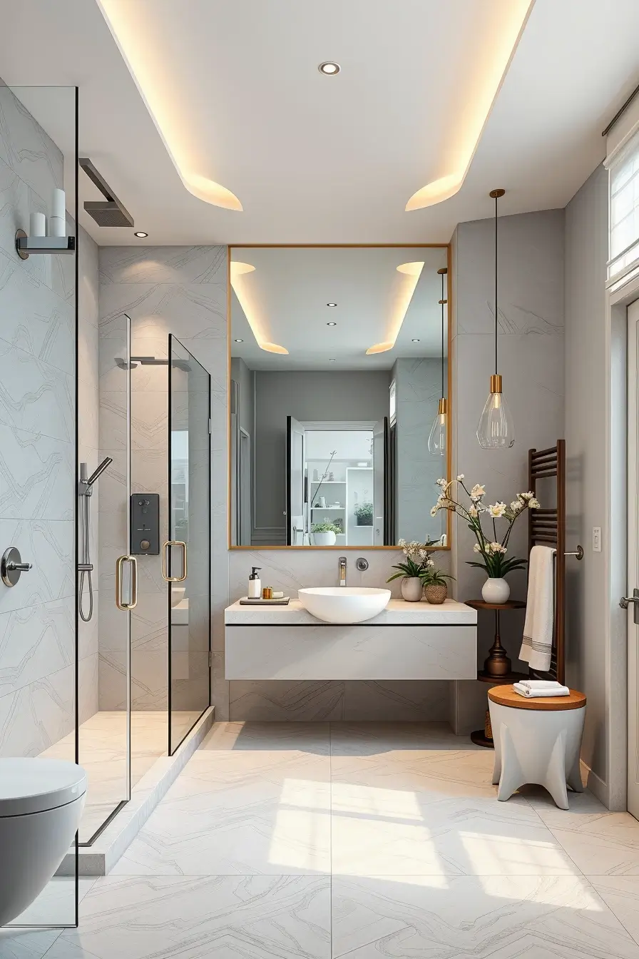 62 Bathroom Renovation Ideas 2026: Modern Curved Design, Designer Bathtubs & Luxury Trends