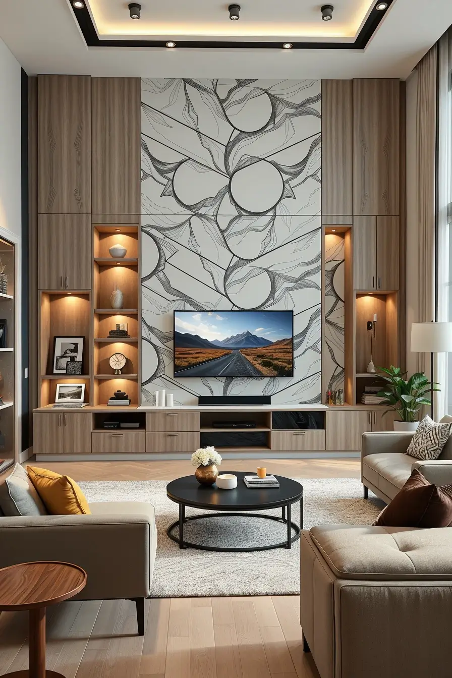 62 Living Room TV Wall Ideas 2026: Modern, Smart and Stylish Design Trends