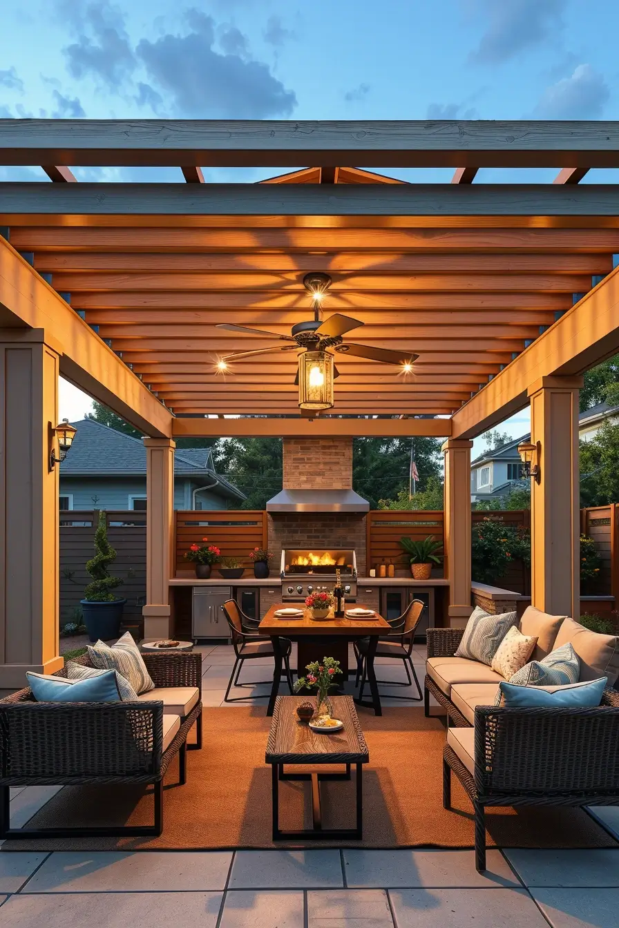 57 Outdoor BBQ Area With Roof 2026: Stylish And Modern Covered Grill Ideas