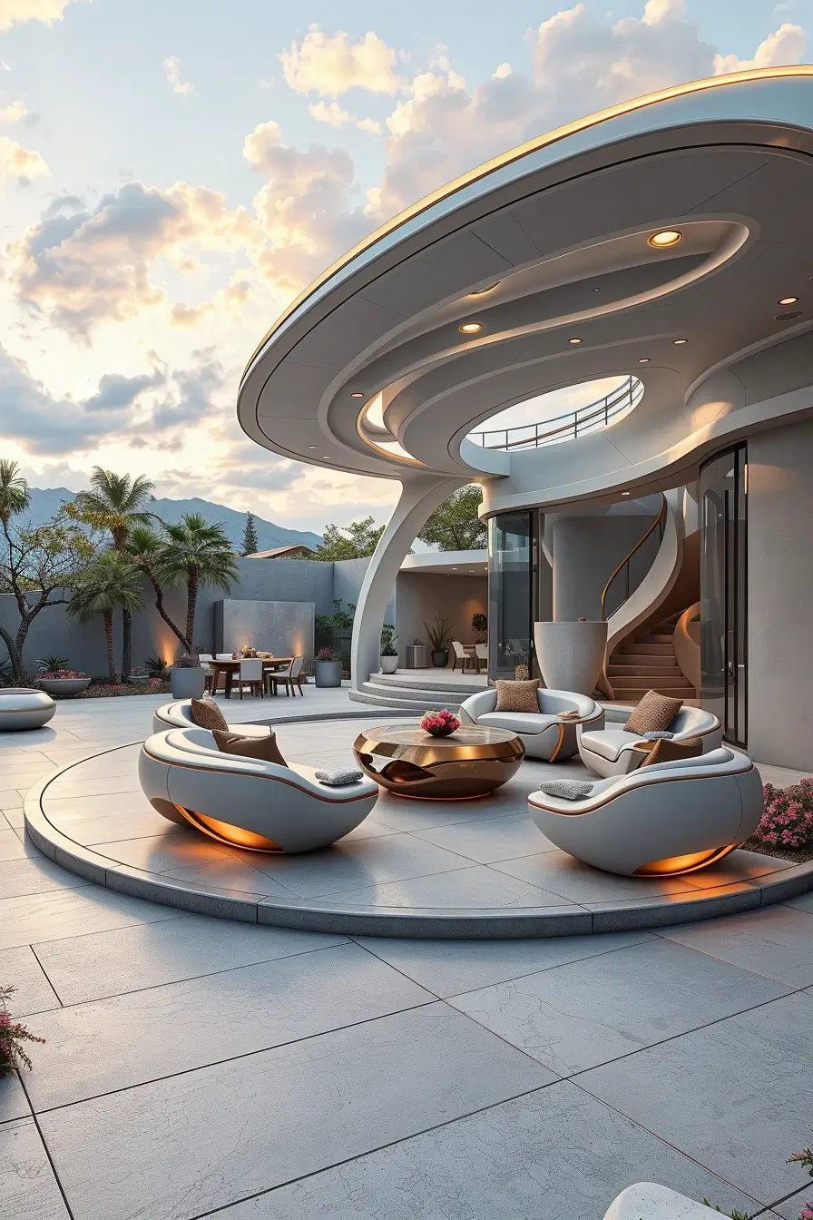59 Outdoor Patio Ideas 2026: Stylish Curved Designs, Modern Furniture & Designer Outdoor Spaces