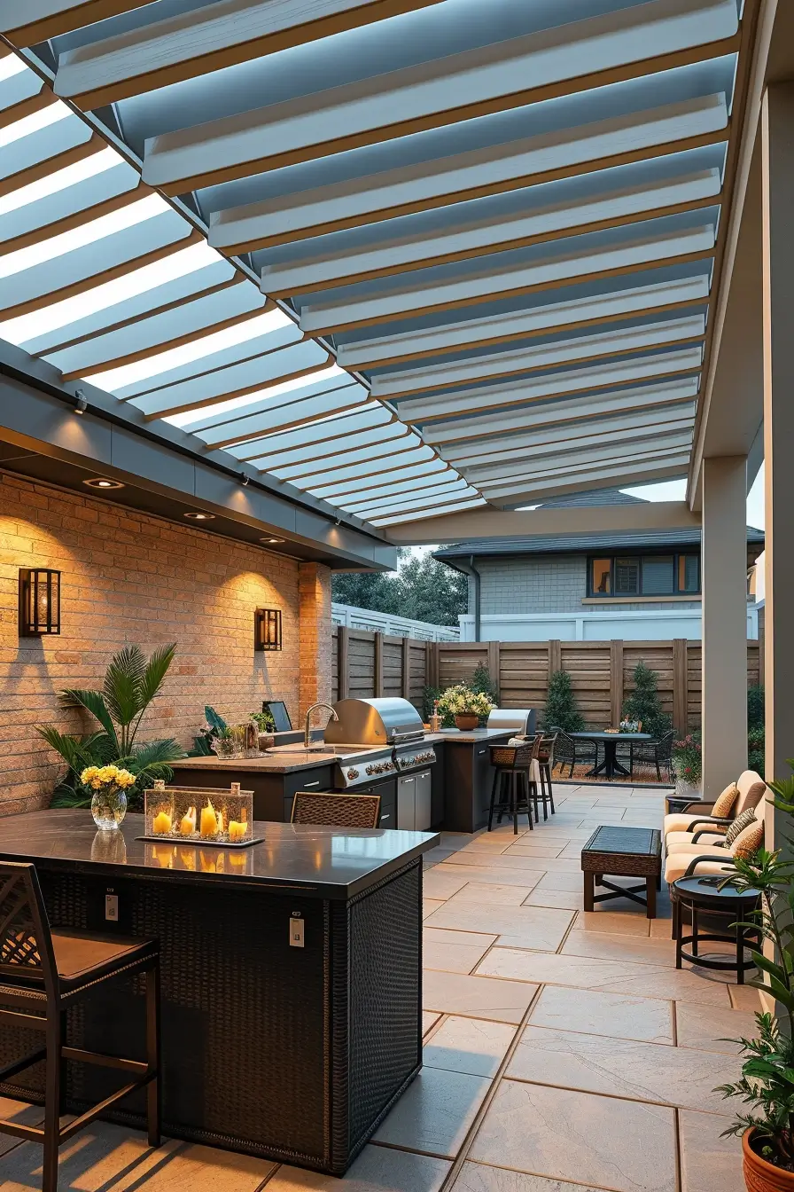 57 Outdoor BBQ Area With Roof 2026: Stylish And Modern Covered Grill Ideas