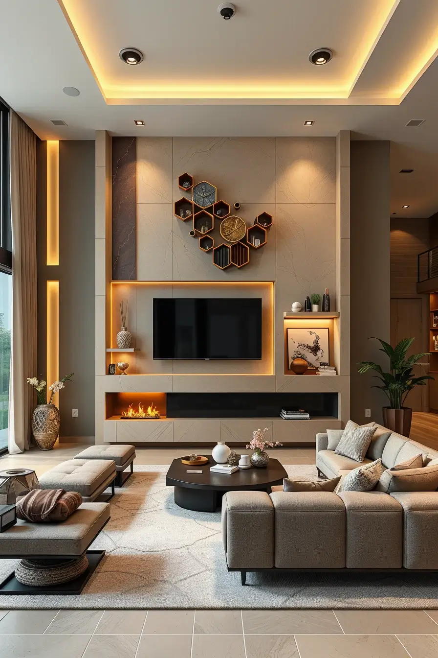 62 Wall Decor for Living Room 2026: Modern Ideas, Textures, and Statement Walls