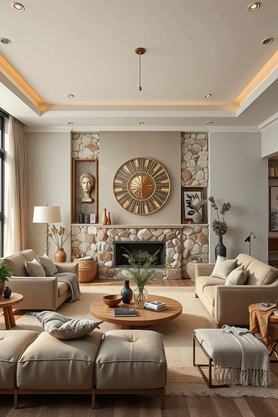 62 Wall Decor for Living Room 2026: Modern Ideas, Textures, and Statement Walls