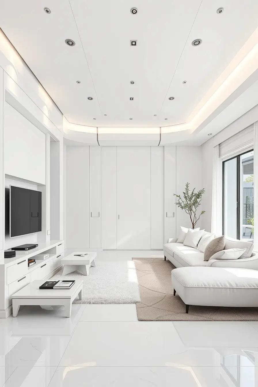 65 Whites Living Room Ideas 2026 With Curved Designer Furniture