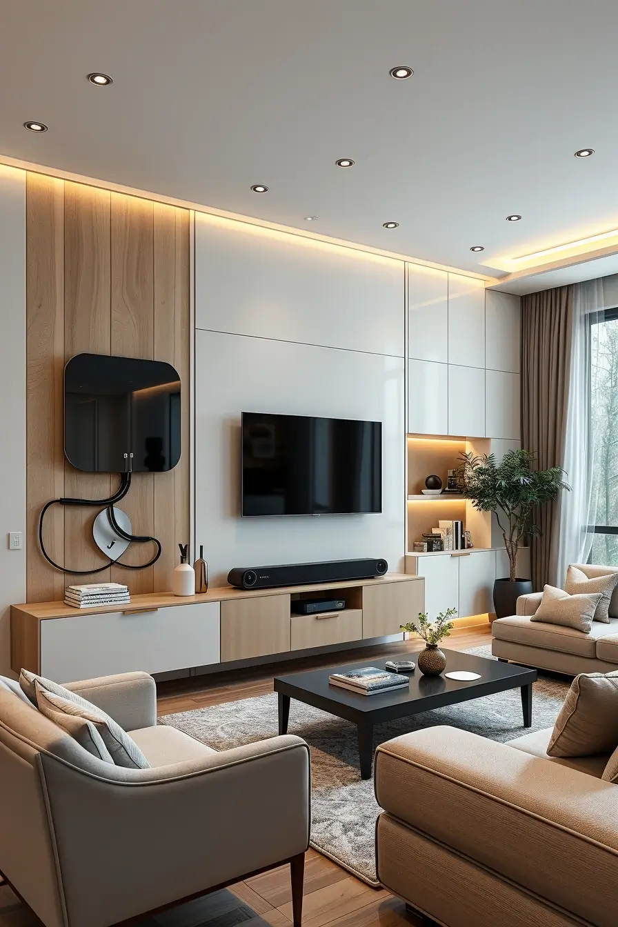 62 Living Room TV Wall Ideas 2026: Modern, Smart and Stylish Design Trends