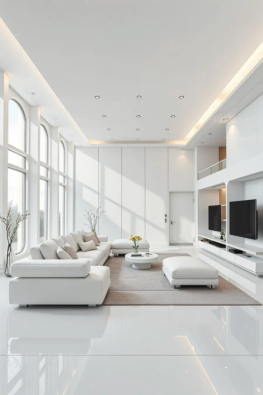 65 Whites Living Room Ideas 2026 With Curved Designer Furniture