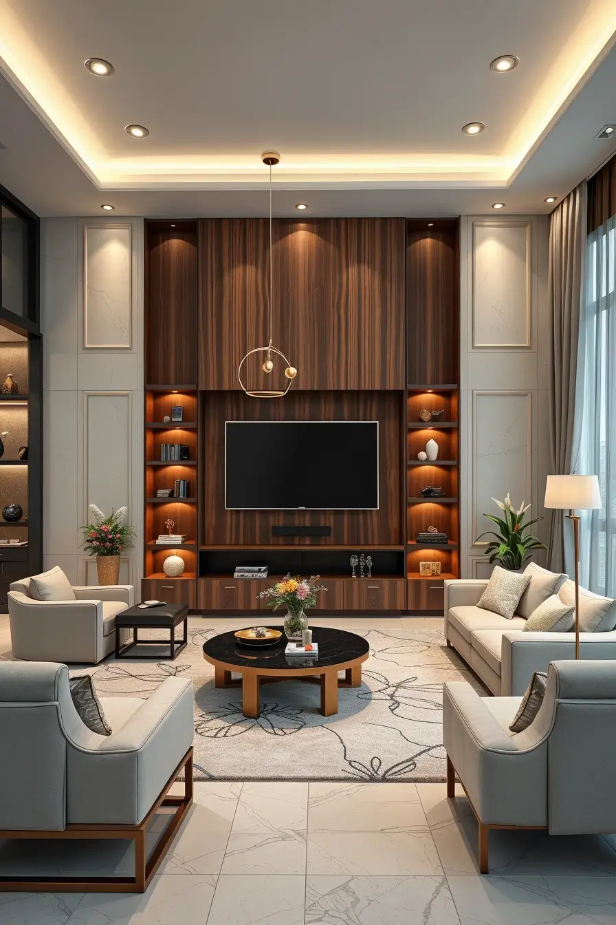 62 Living Room TV Wall Ideas 2026: Modern, Smart and Stylish Design Trends