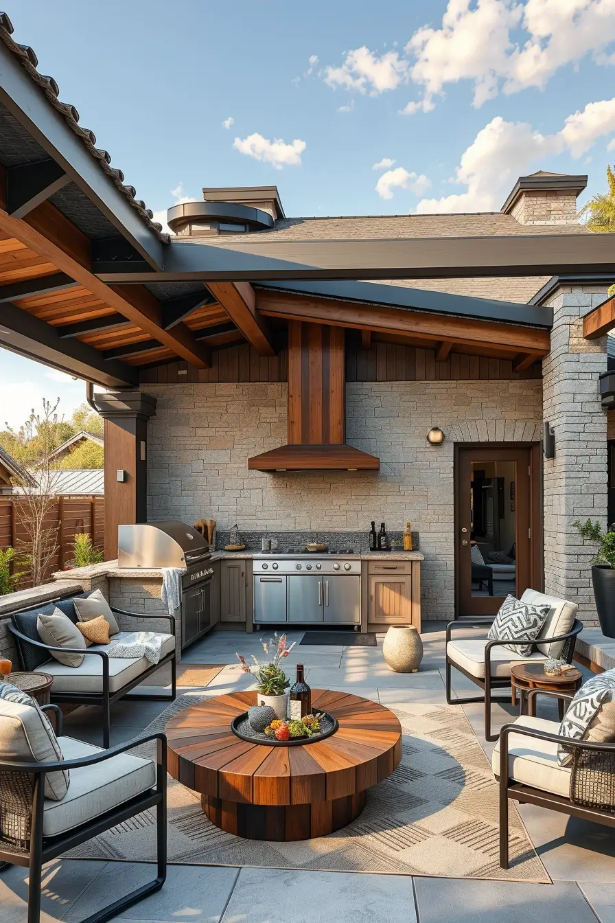 57 Outdoor BBQ Area With Roof 2026: Stylish And Modern Covered Grill Ideas