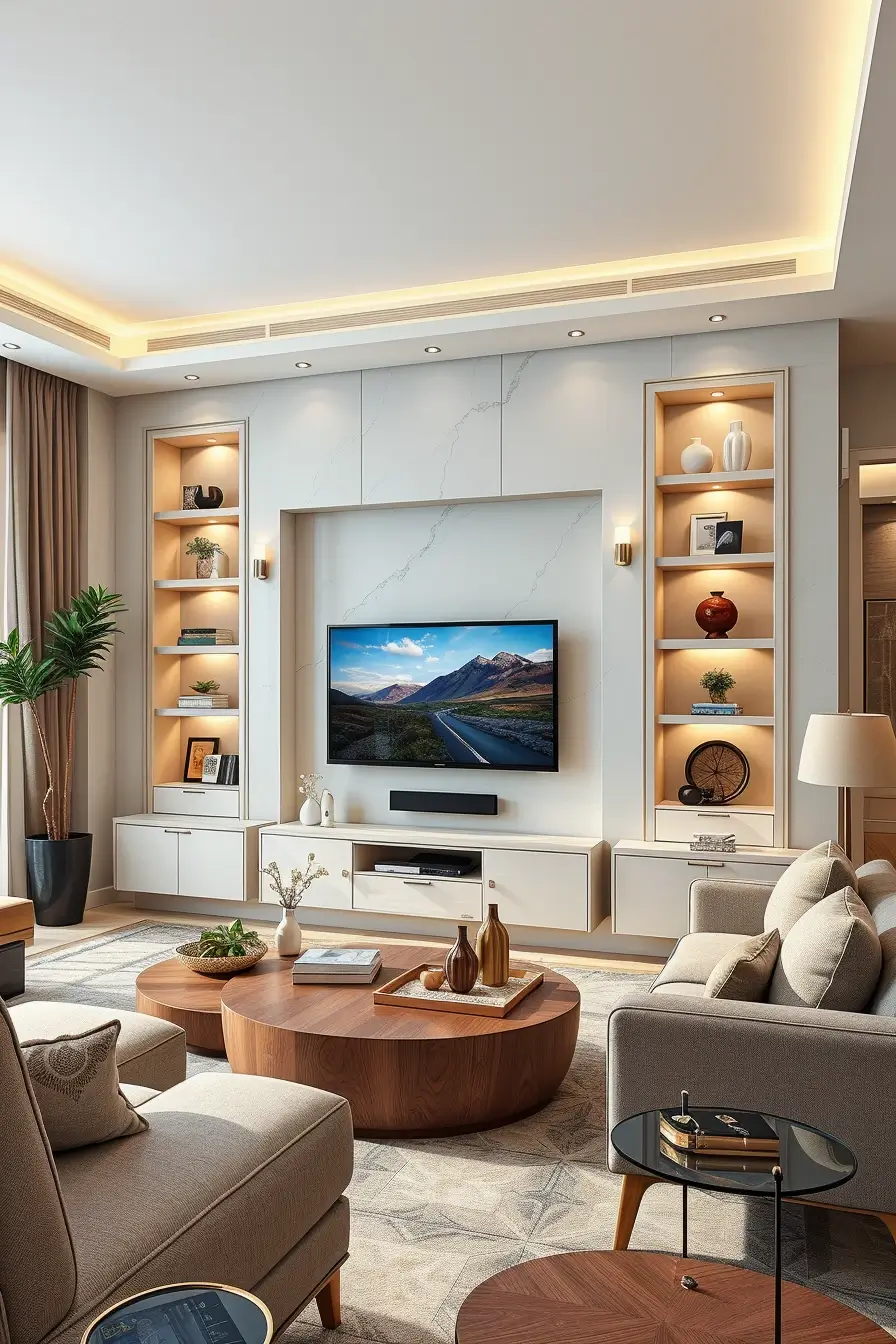 62 Living Room TV Wall Ideas 2026: Modern, Smart and Stylish Design Trends