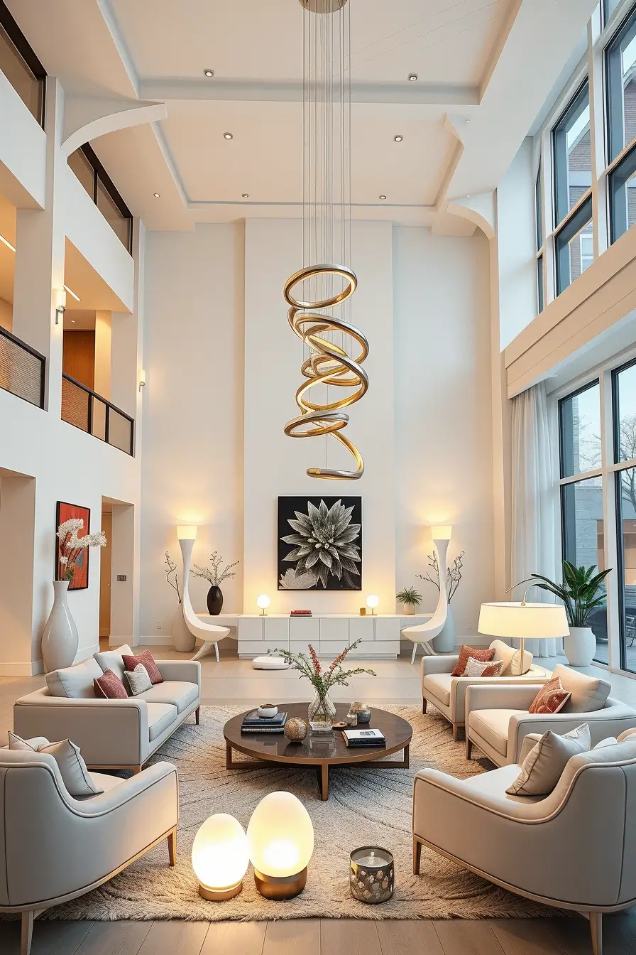 65 Whites Living Room Ideas 2026 With Curved Designer Furniture