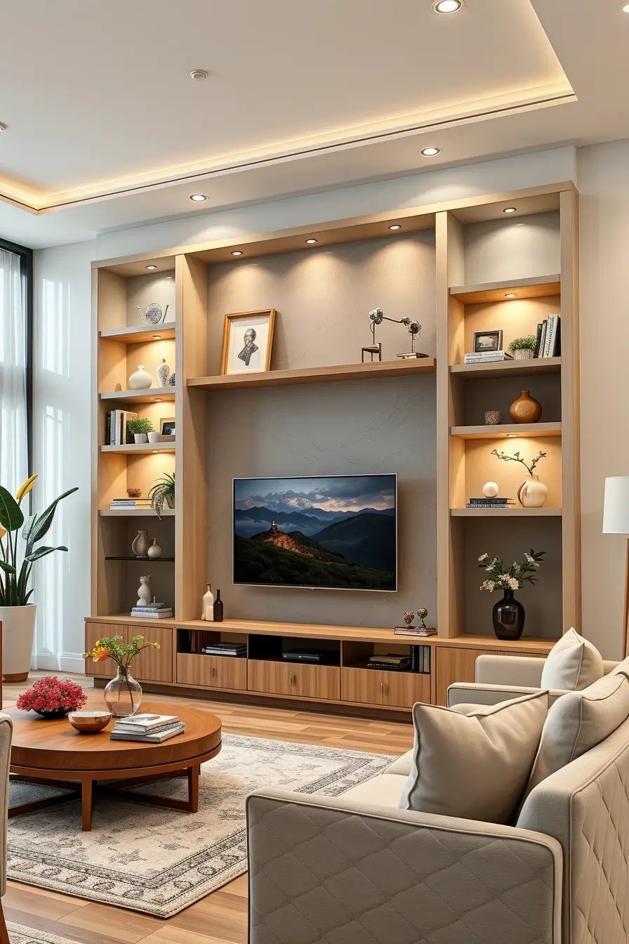 62 Living Room TV Wall Ideas 2026: Modern, Smart and Stylish Design Trends
