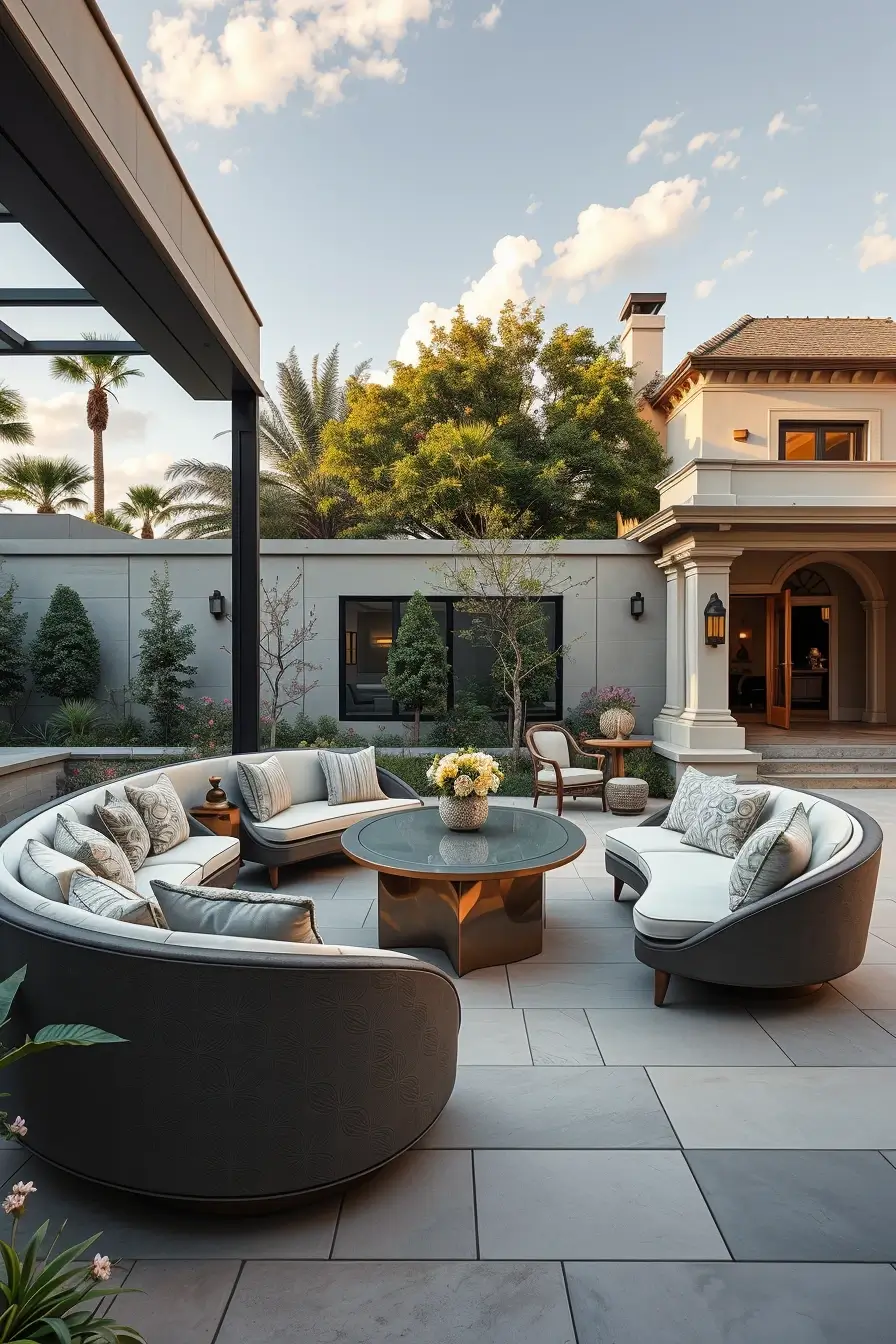 59 Outdoor Patio Ideas 2026: Stylish Curved Designs, Modern Furniture & Designer Outdoor Spaces